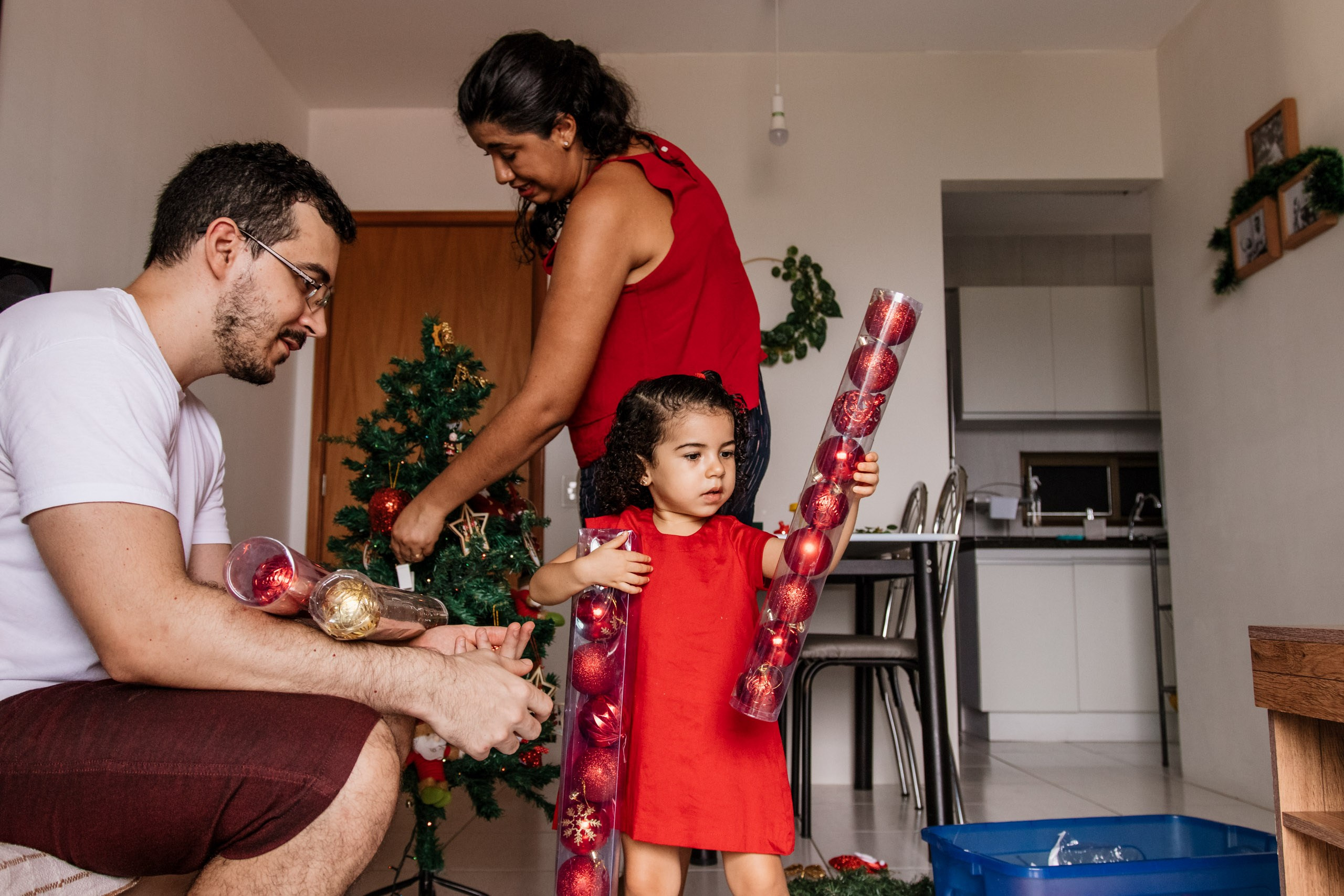 ensaio natal em casa