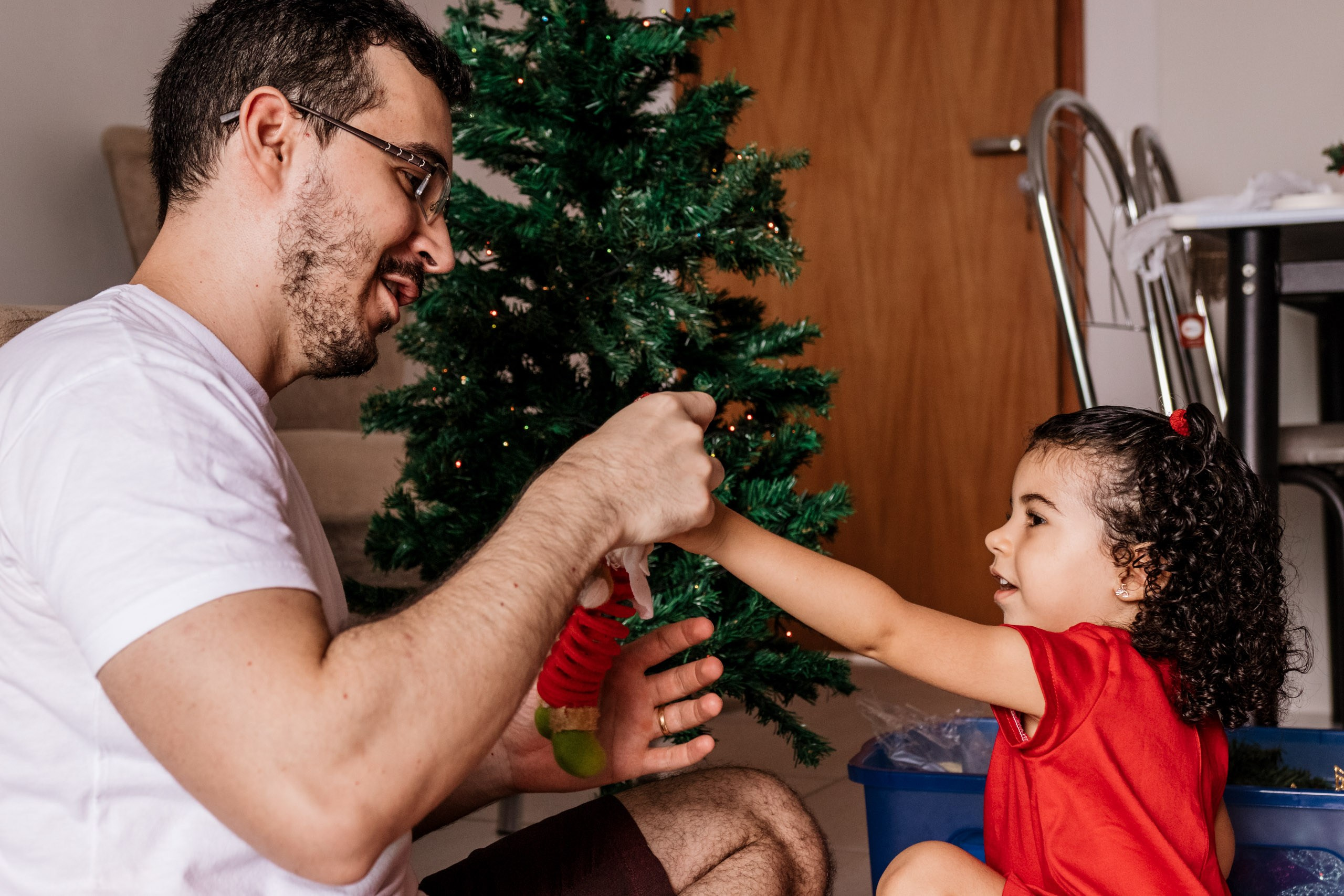montagem de árvore de natal