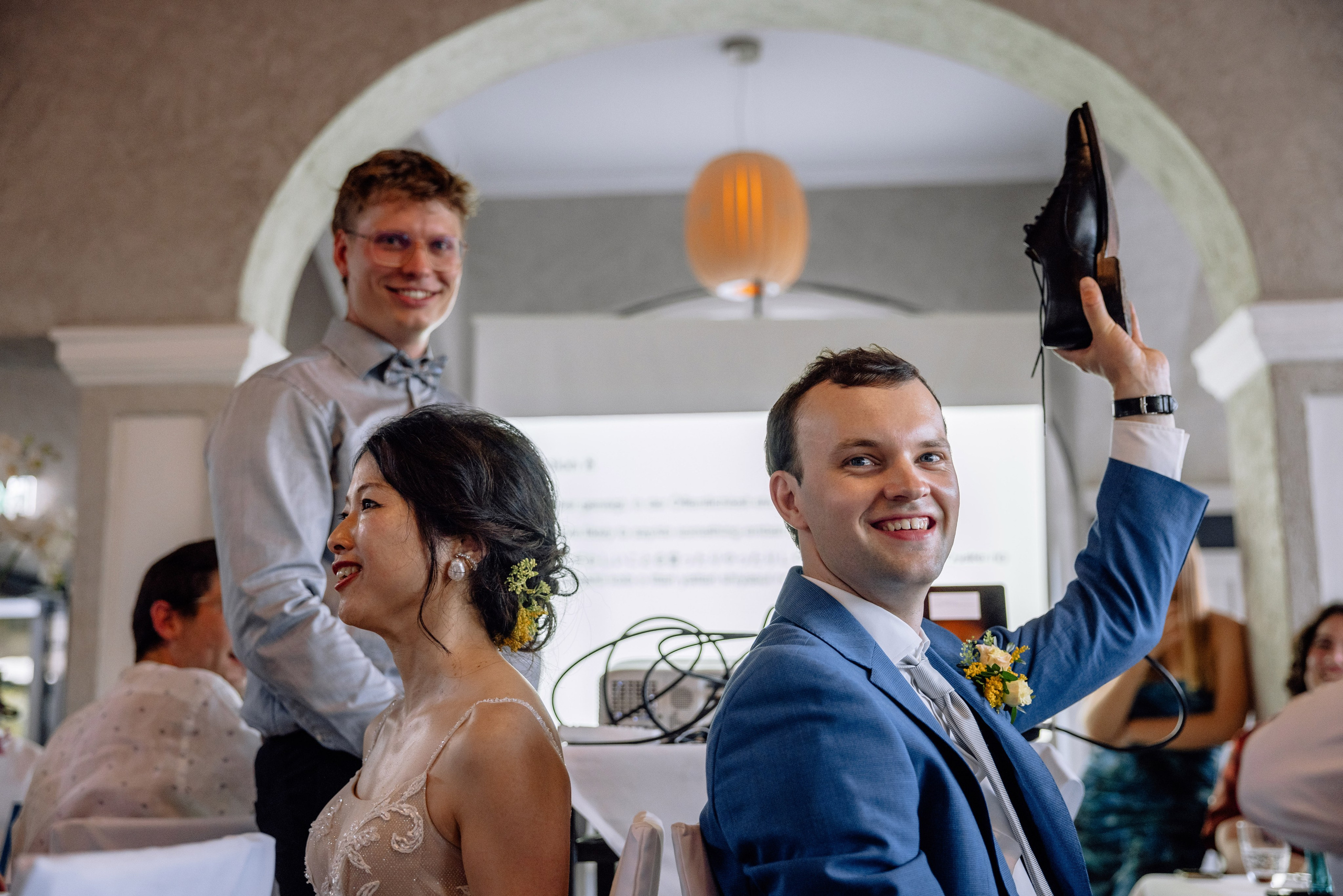 Café im Botanischen Garten. Deutsche - Japanische Hochzeit. Hochzeitsfotograf München Taufe Familienfotograf Tanja Mauke