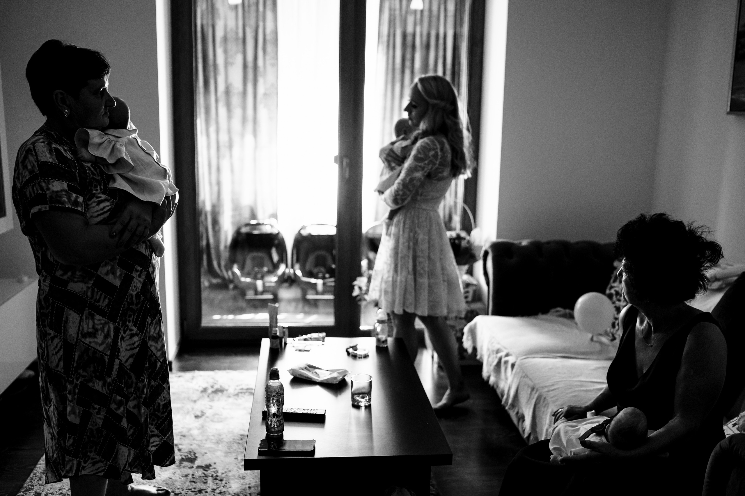 Aida, Clara, Francesca. Acasă