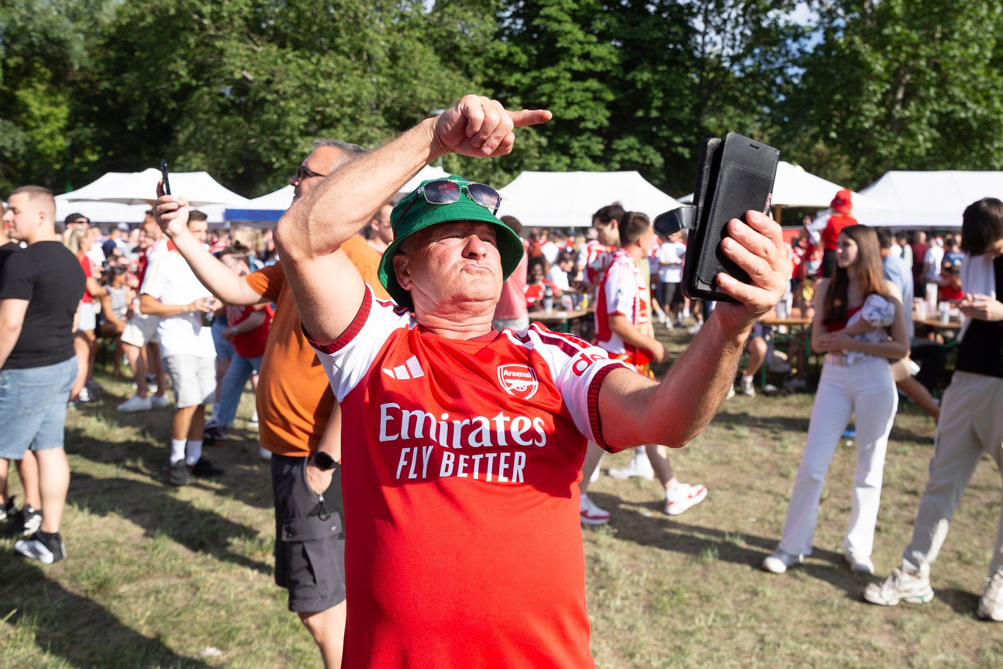 UEFA Champions League Final. Arsenal vs PSG. Budapest 2026. Arsenal Fan Zone. Photographer in Budapest — Yura Knyazev