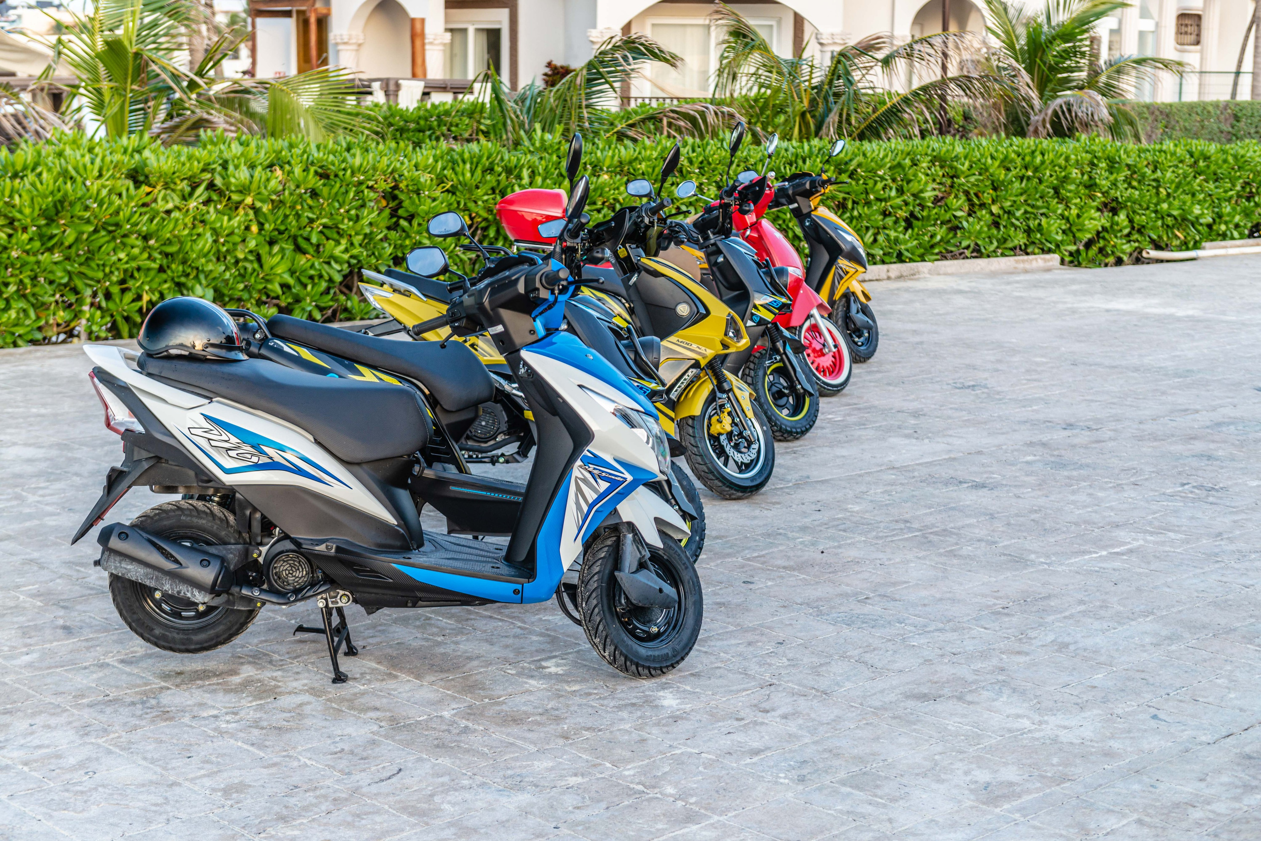 Scooter Photography for Rental Website in Mexico. PHOTOGRAPHER QUINTANA ROO