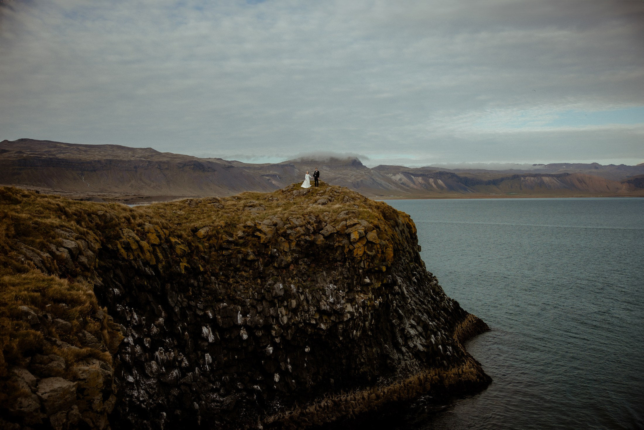 Iceland elopement at Budir Black Church | Snæfellsnes wedding by Iceland elopement photographer & videographer. Iceland elopement photographer & videographer