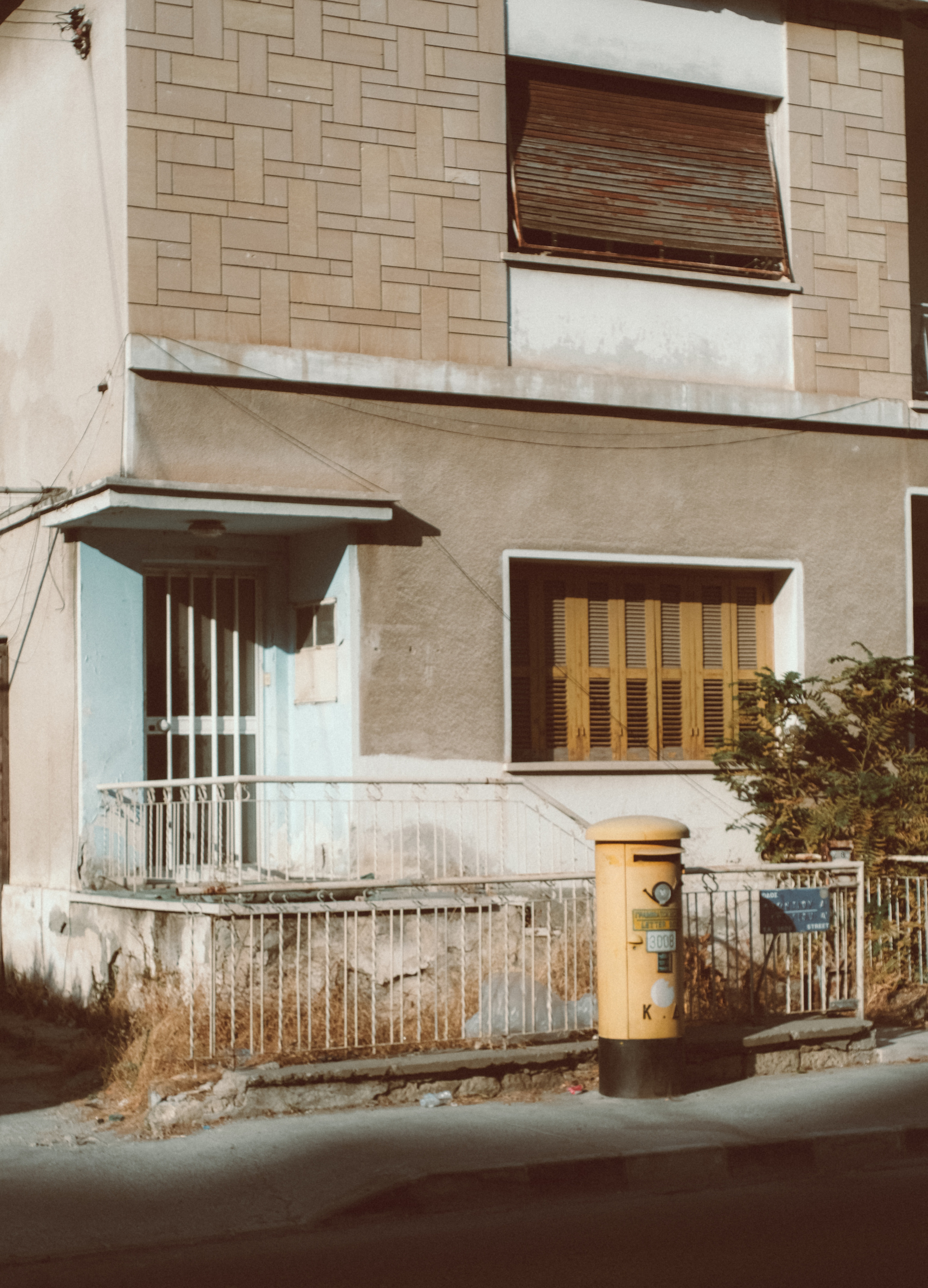 House and Mailbox | Street Photography Limassol, Cyprus | FUJIFILM XPRO-3 MIR-1 37MM F2.8