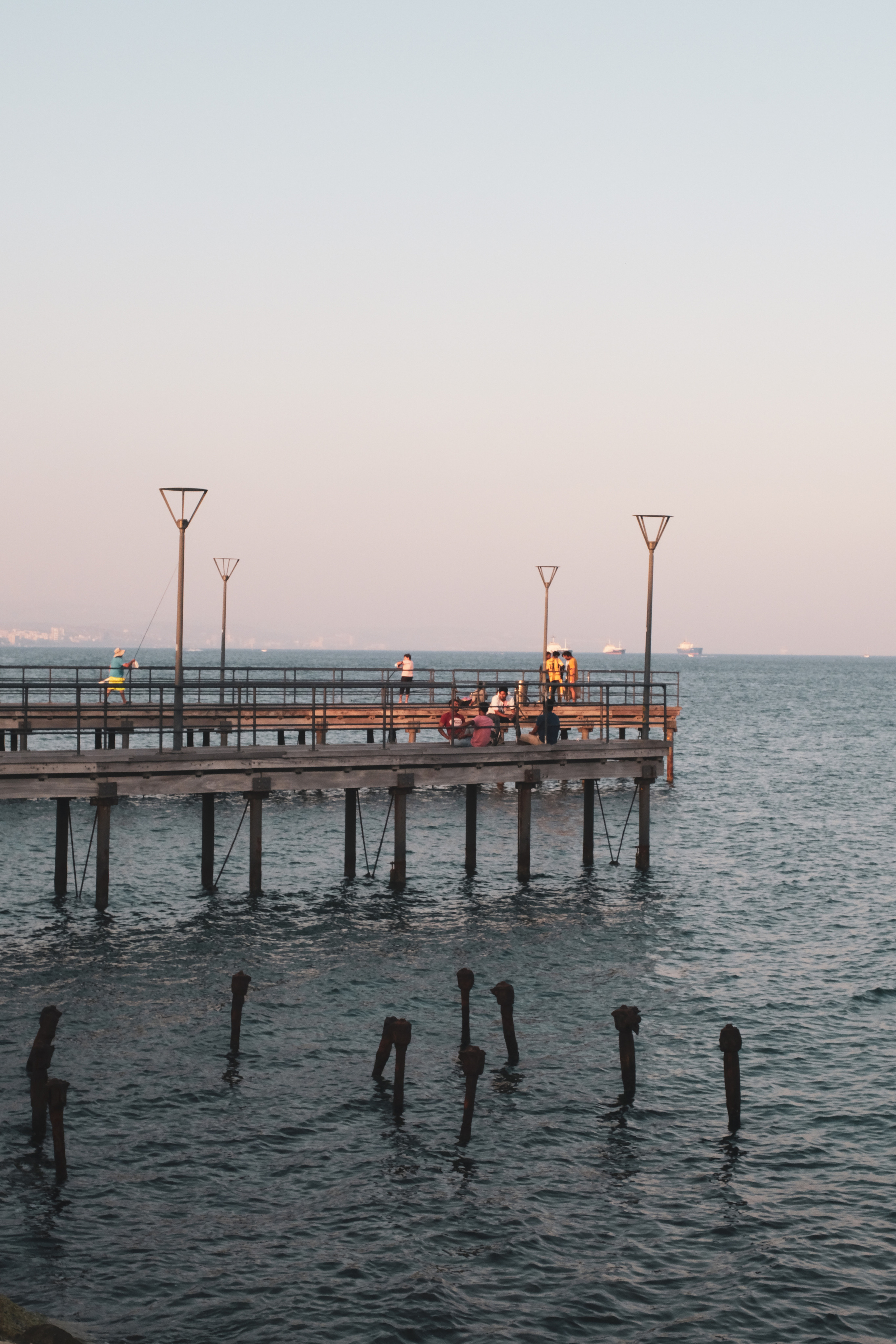 Fishermen | Molos Multifunctional seaside park in Limassol, Cyprus | FUJIFILM XPRO-3 MIR-1 37MM F2.8