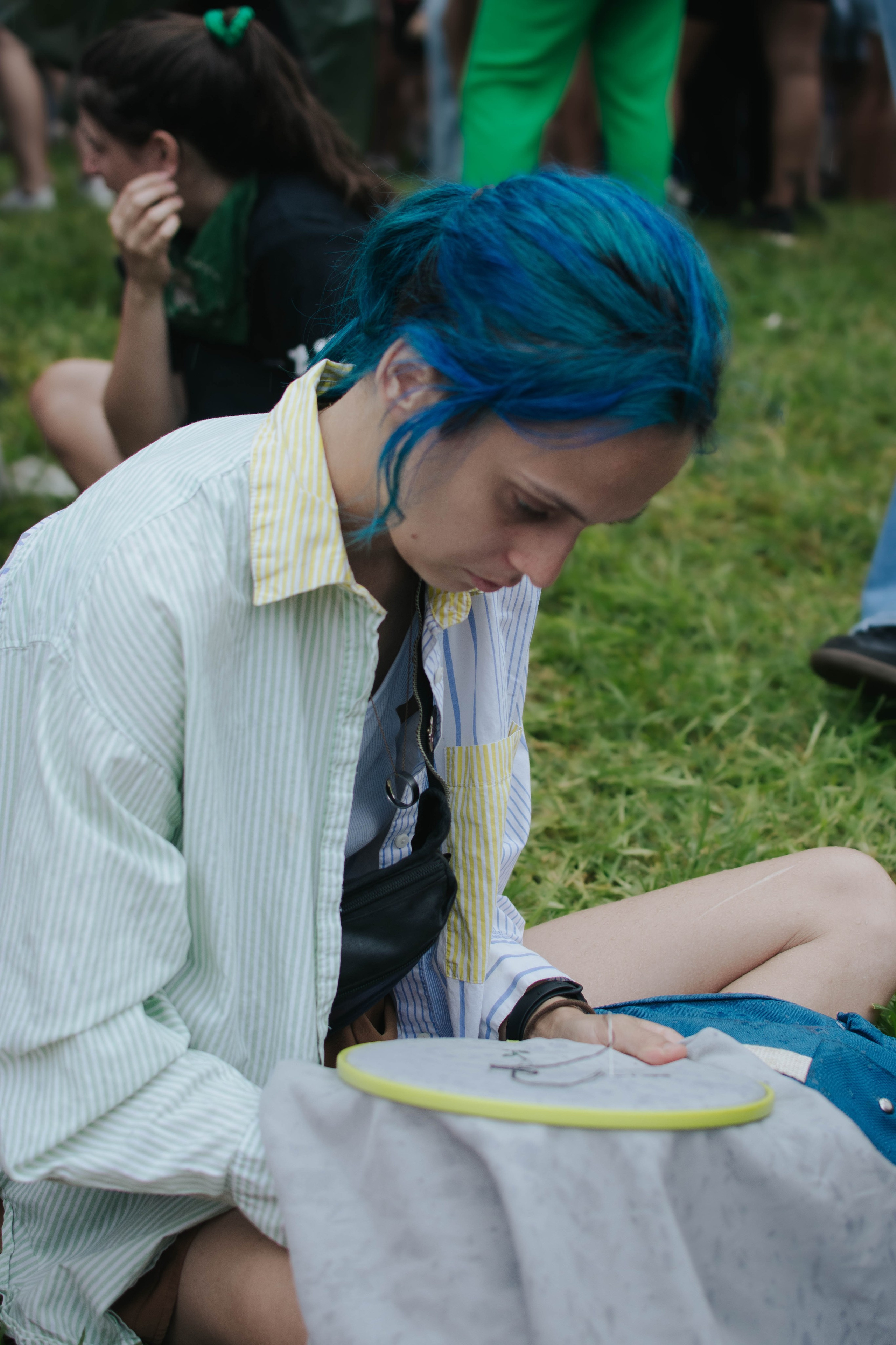 The Women’s March and our embroidery action. Reportage. Buenos Aires. Photographer @elmirkami in the city of Buenos Aires