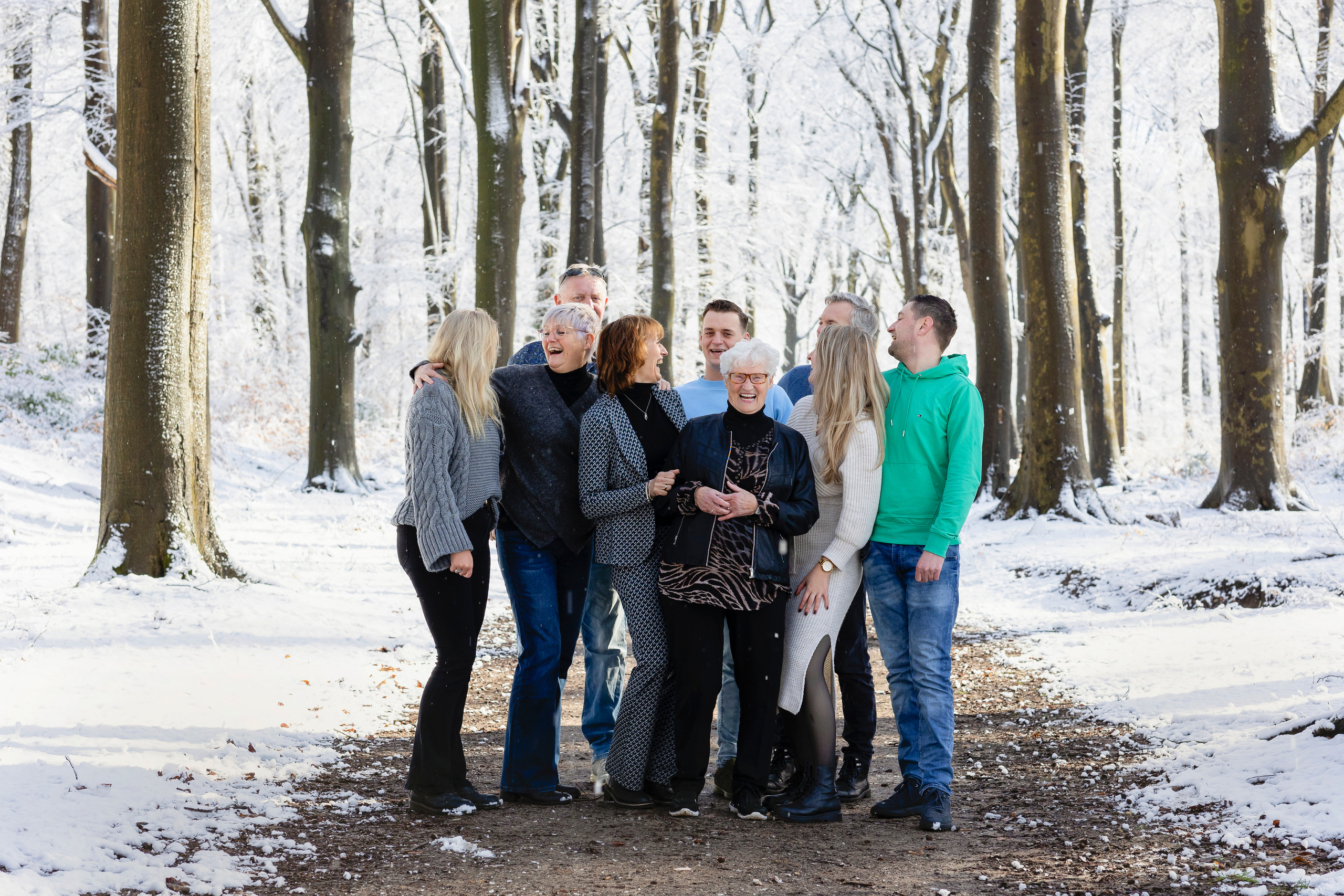 Gezinsfotosessie in de buitenlucht