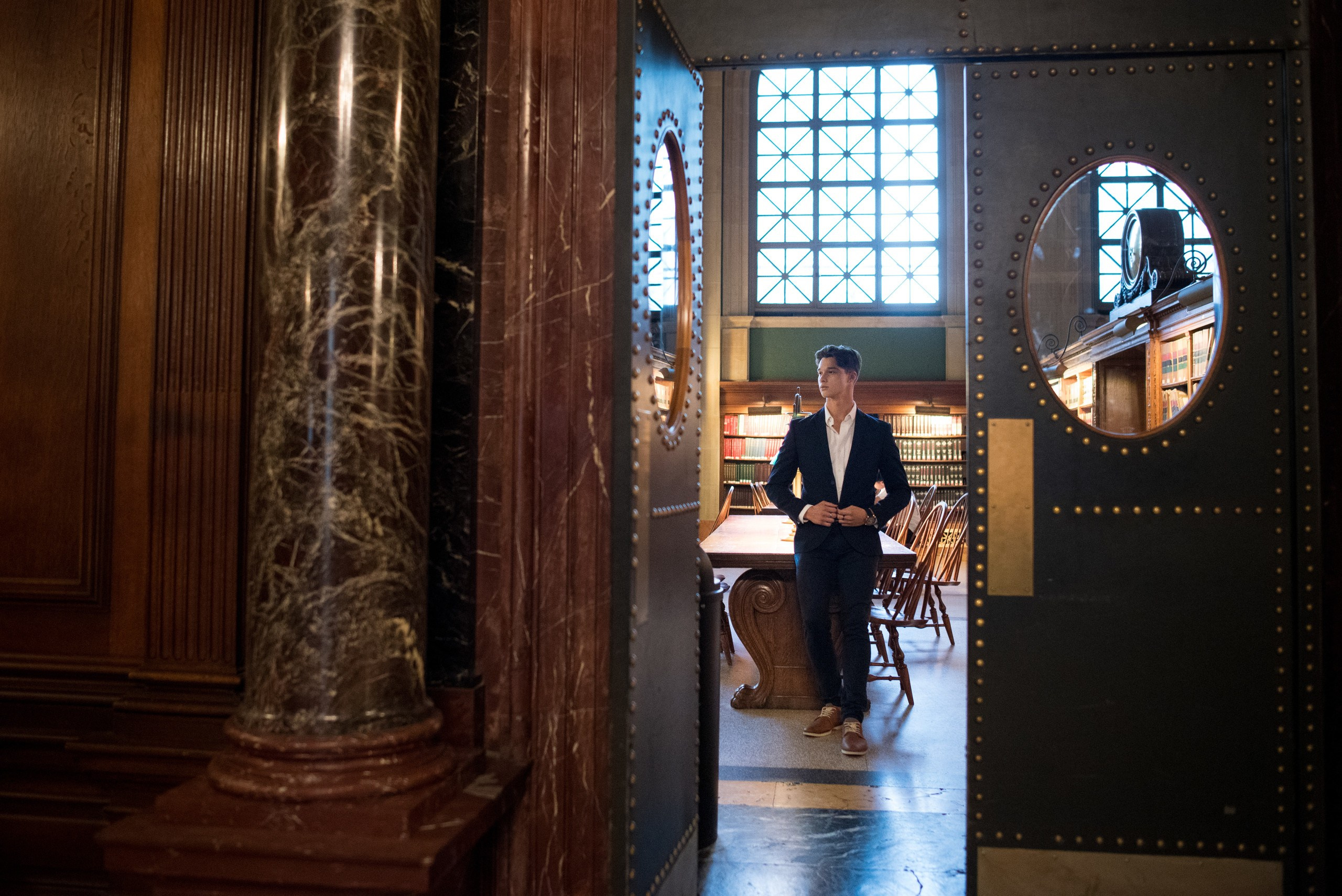 Capturing Boston’s Essence: John’s Photoshoot at Boston Public Library. Wedding photographer in Orlando, Boston & New York Anderson Marques