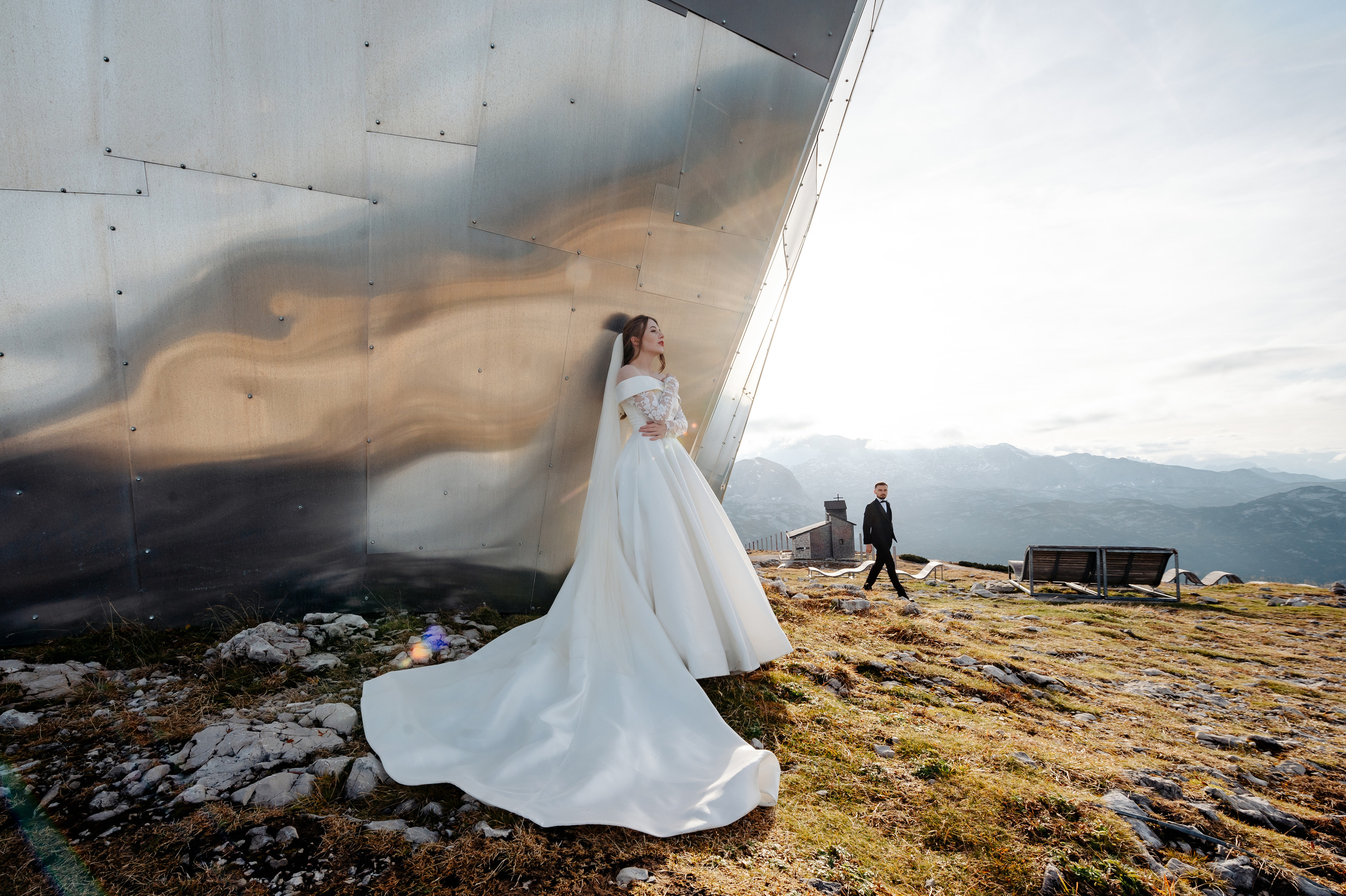 After Wedding shooting in Hallstatt, Austria
