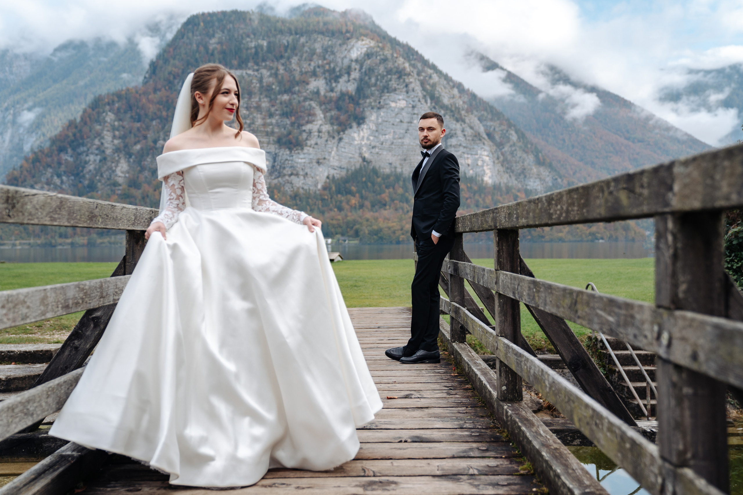 After Wedding shooting in Hallstatt, Austria