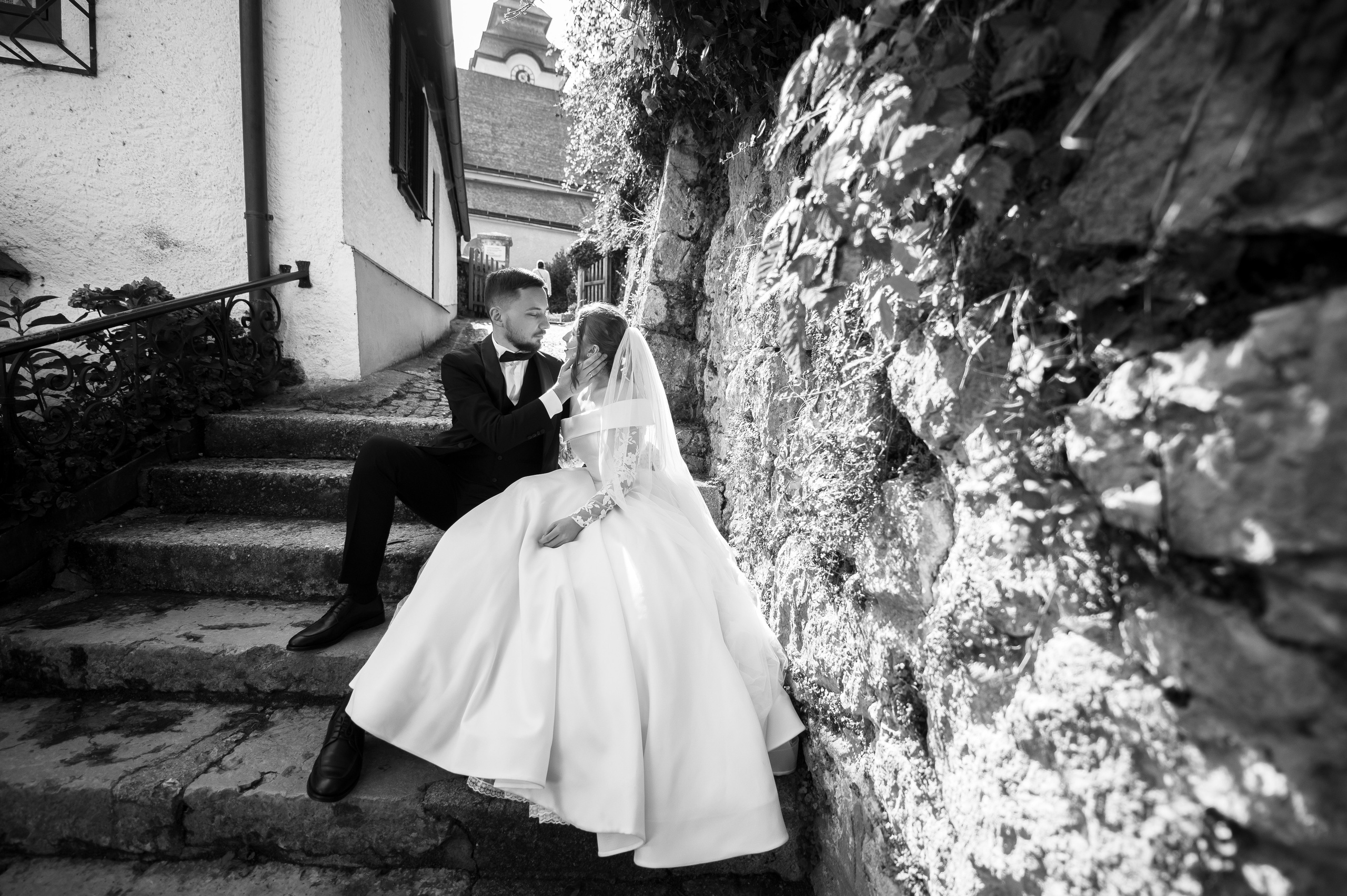 After Wedding shooting in Hallstatt, Austria