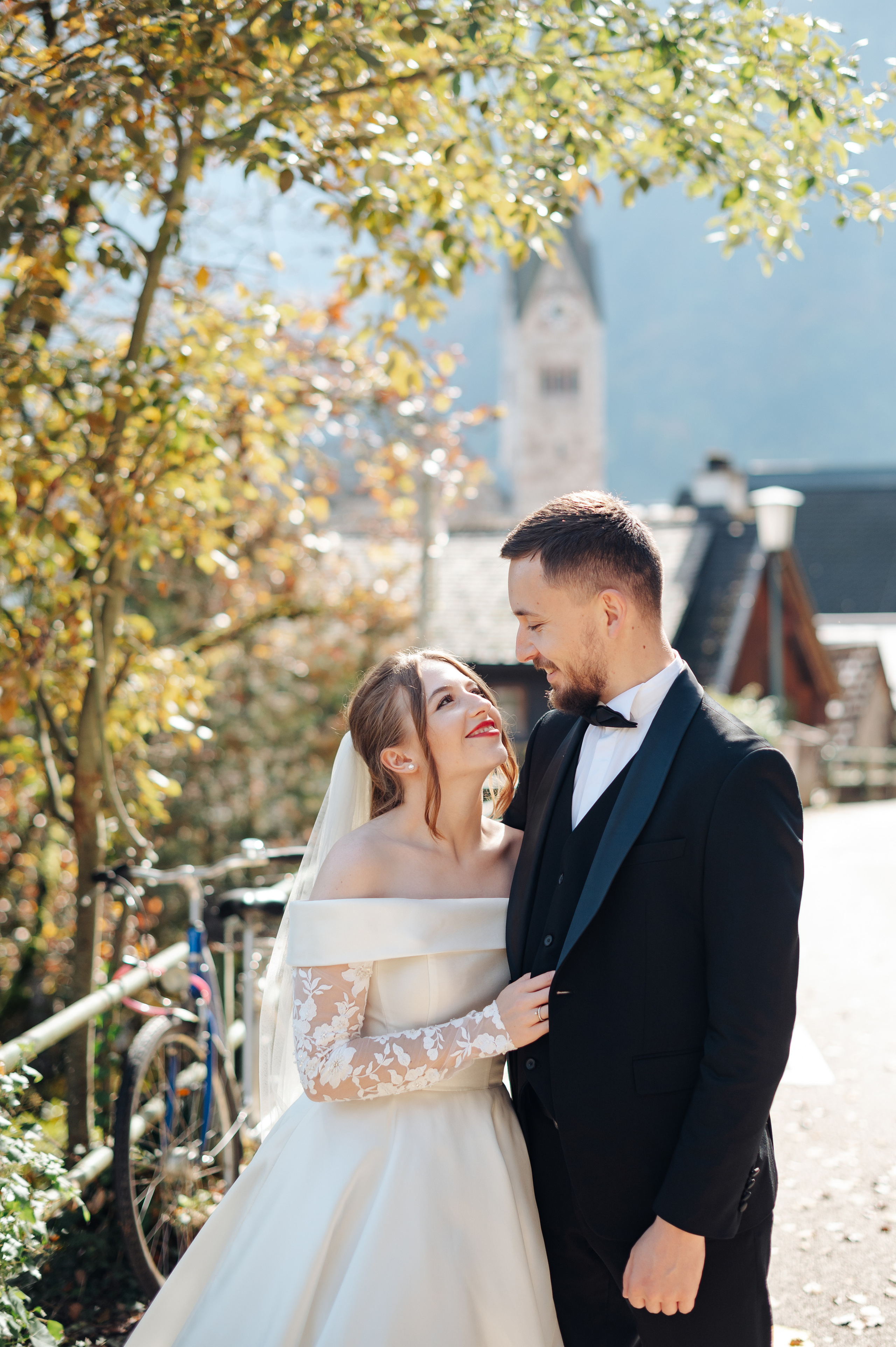After Wedding shooting in Hallstatt, Austria