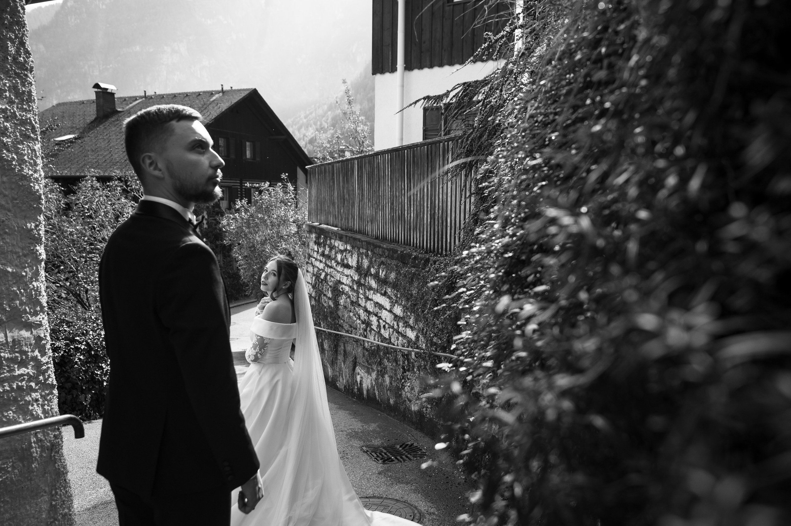 After Wedding shooting in Hallstatt, Austria