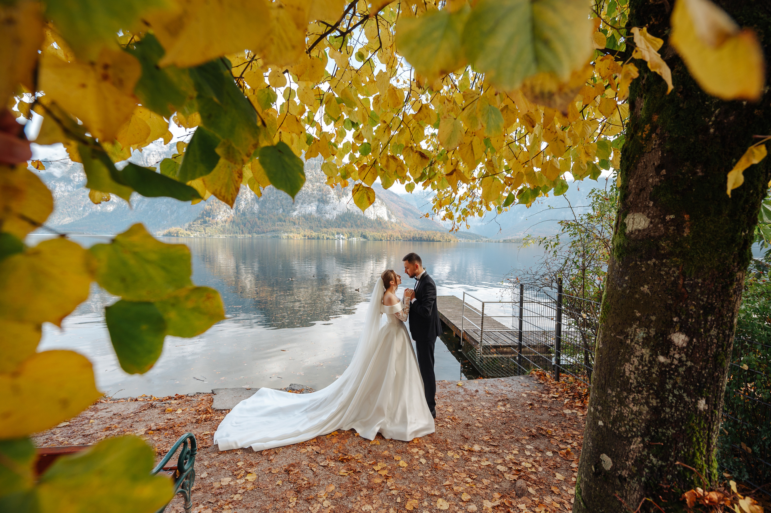 After Wedding shooting in Hallstatt, Austria