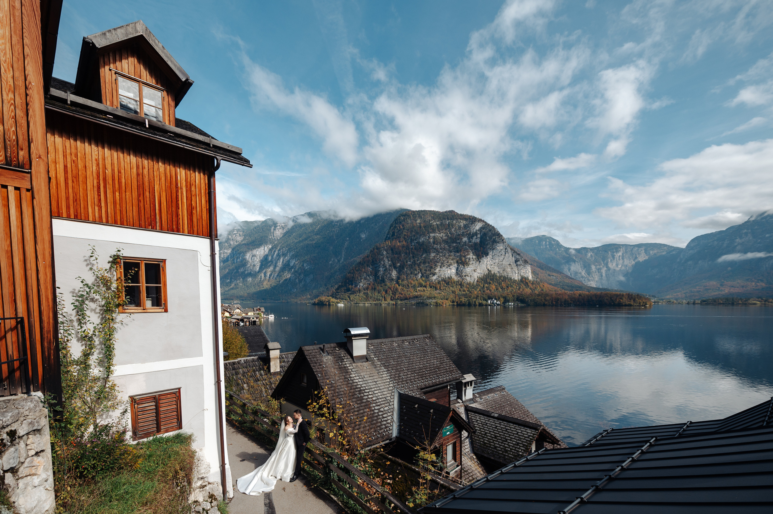 After Wedding shooting in Hallstatt, Austria
