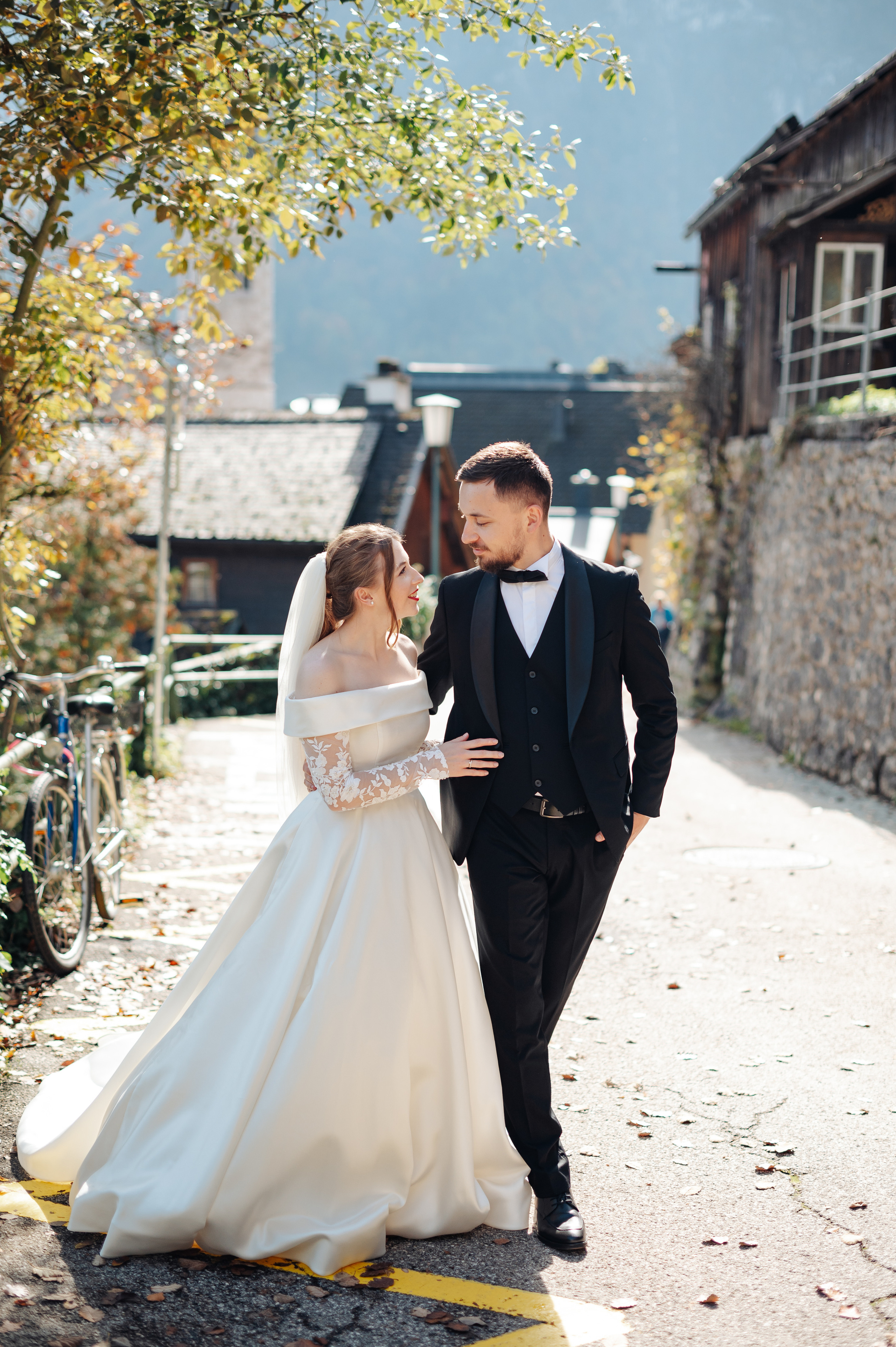 After Wedding shooting in Hallstatt, Austria