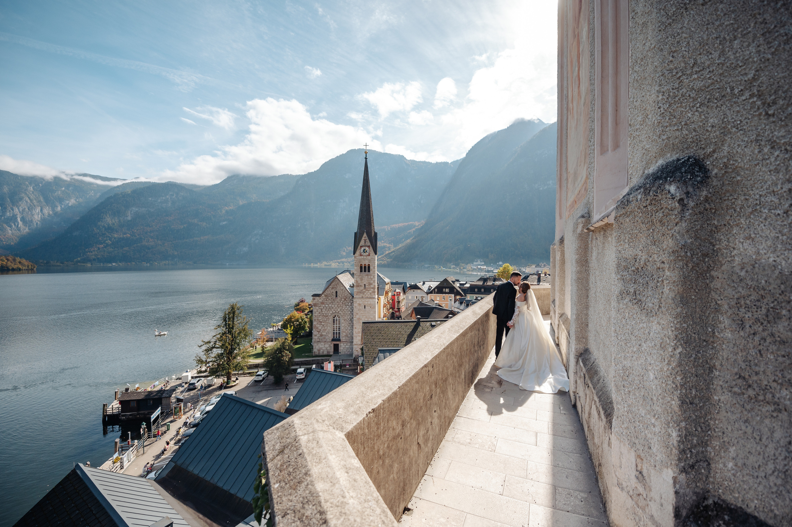 After Wedding shooting in Hallstatt, Austria