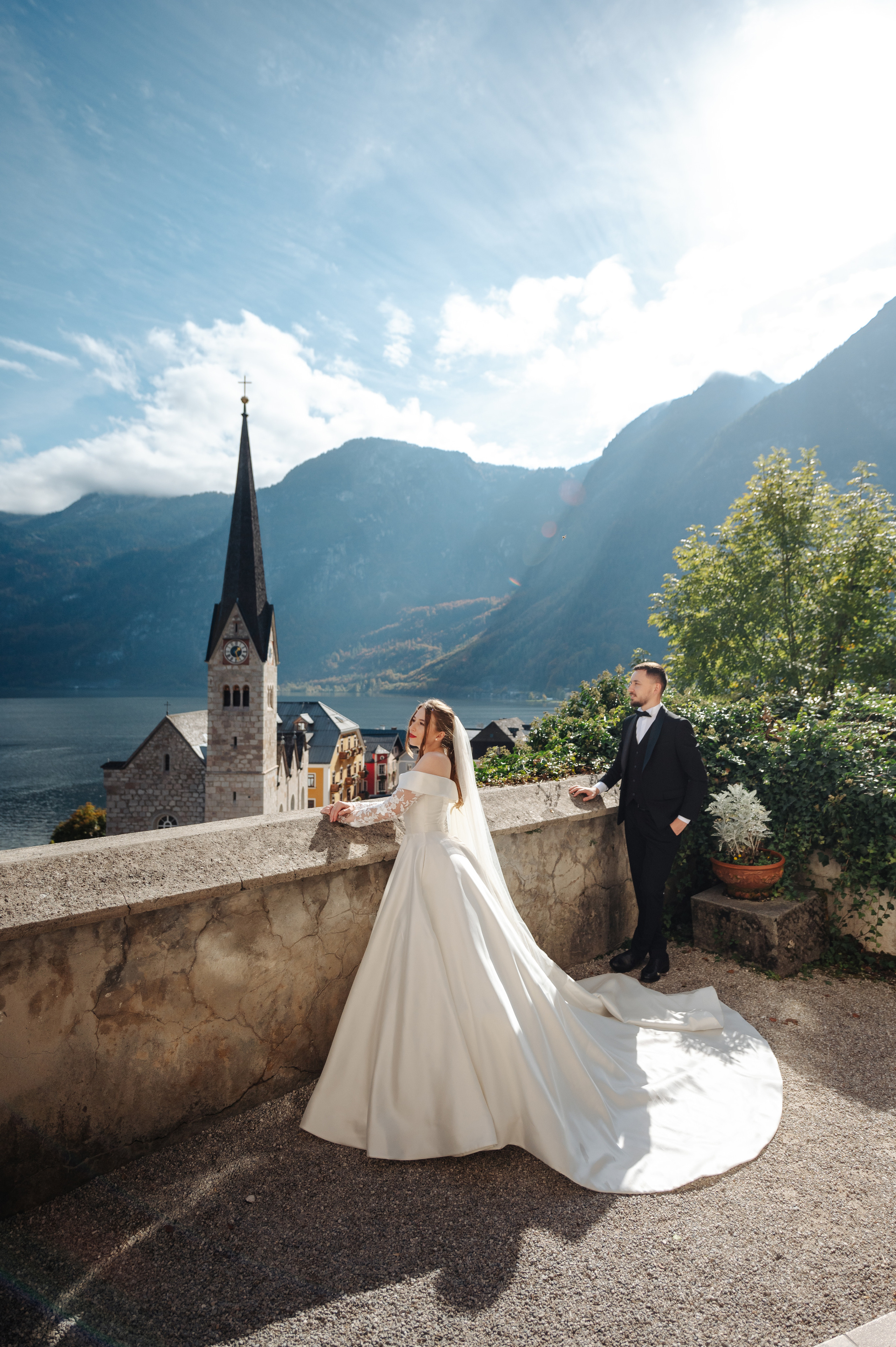 After Wedding shooting in Hallstatt, Austria