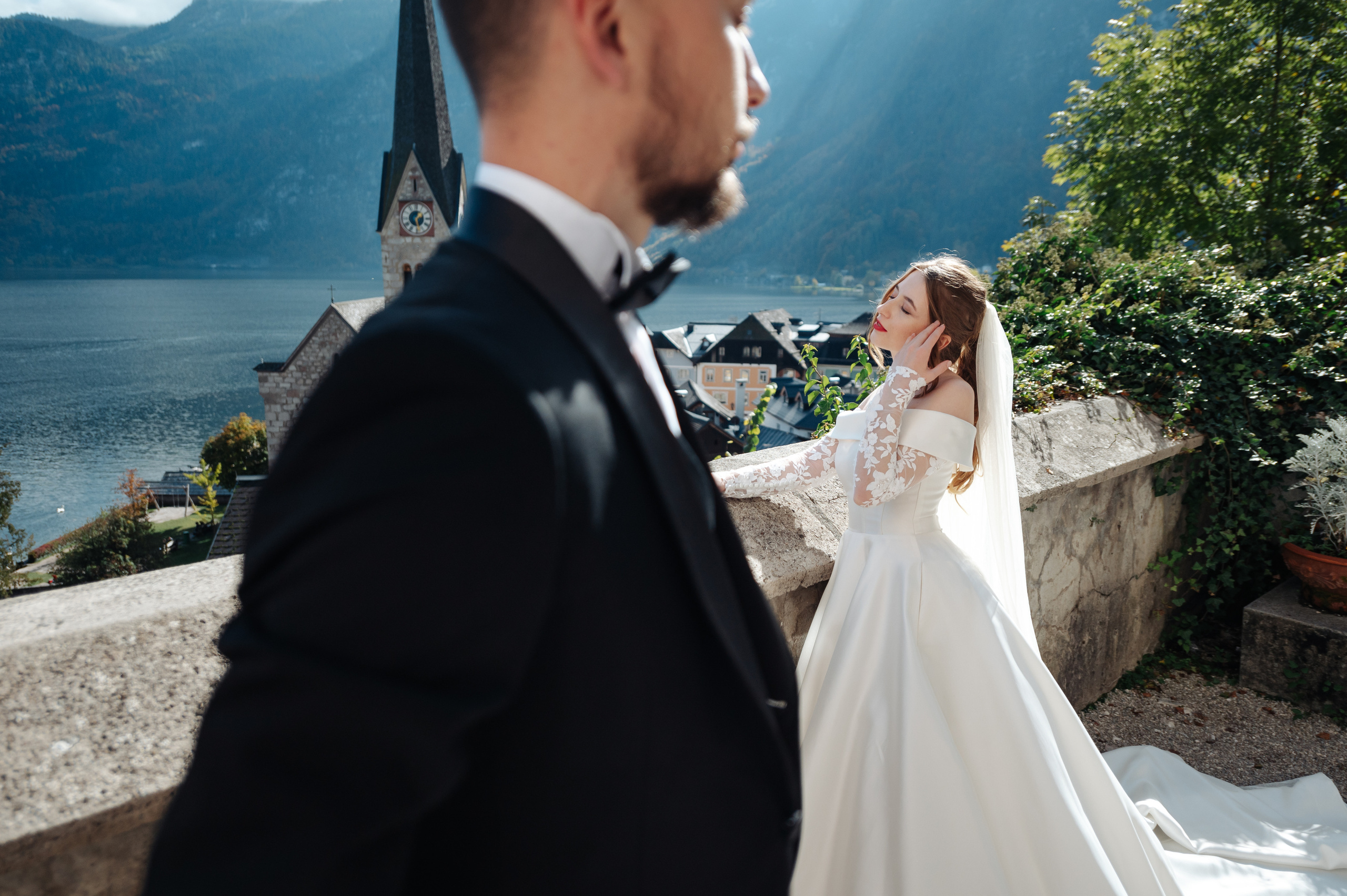 After Wedding shooting in Hallstatt, Austria