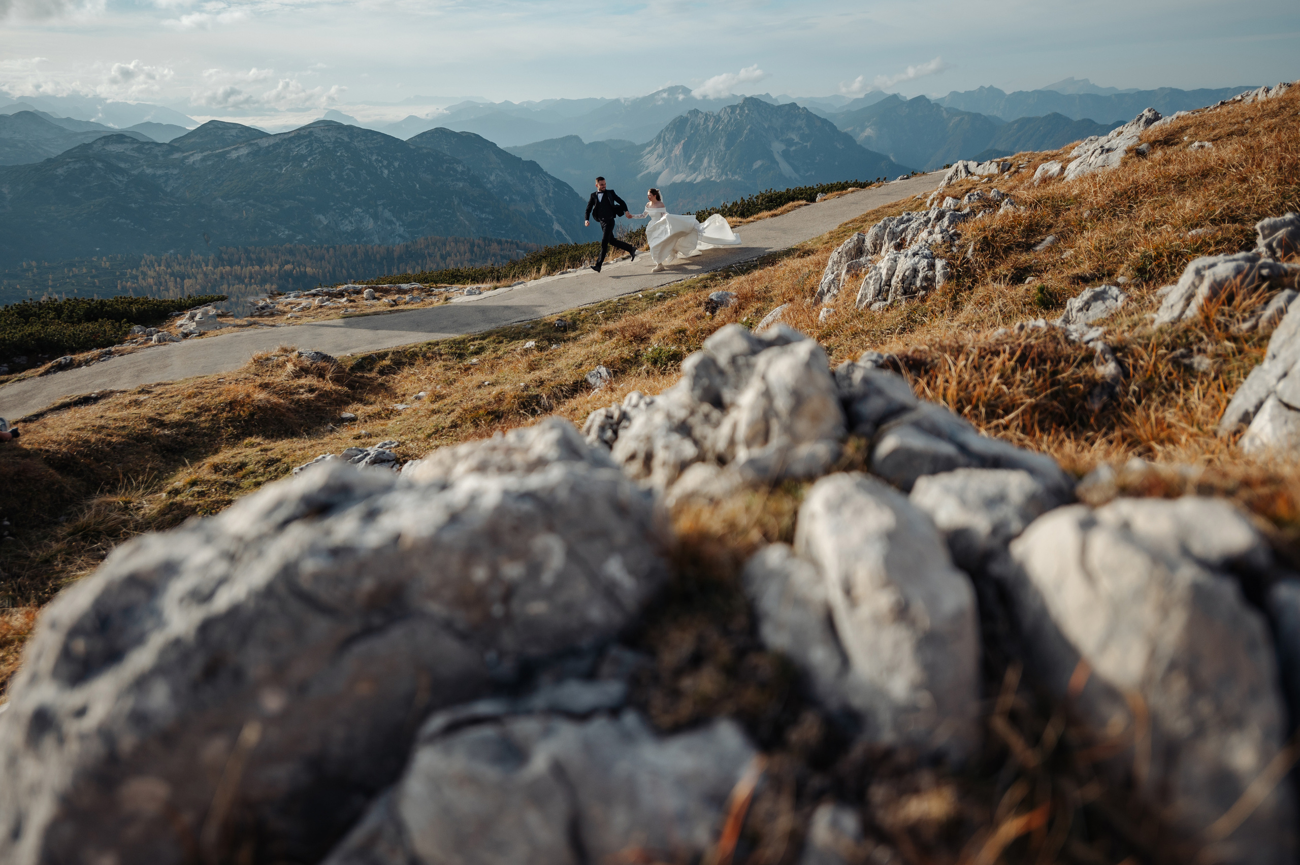After Wedding shooting in Hallstatt, Austria