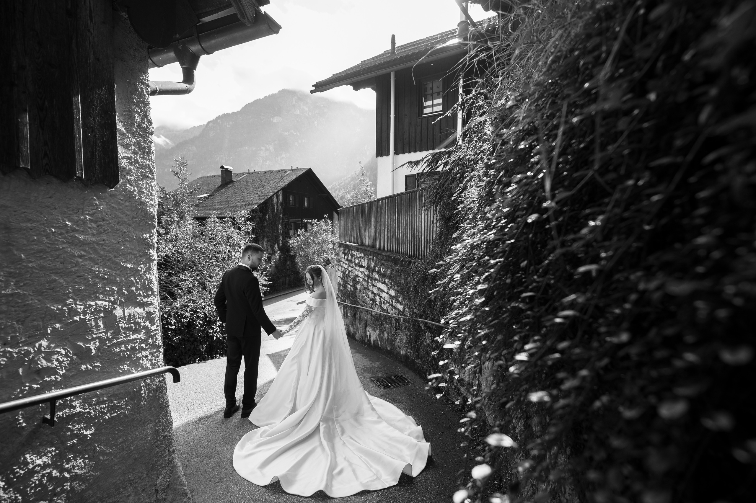 After Wedding shooting in Hallstatt, Austria