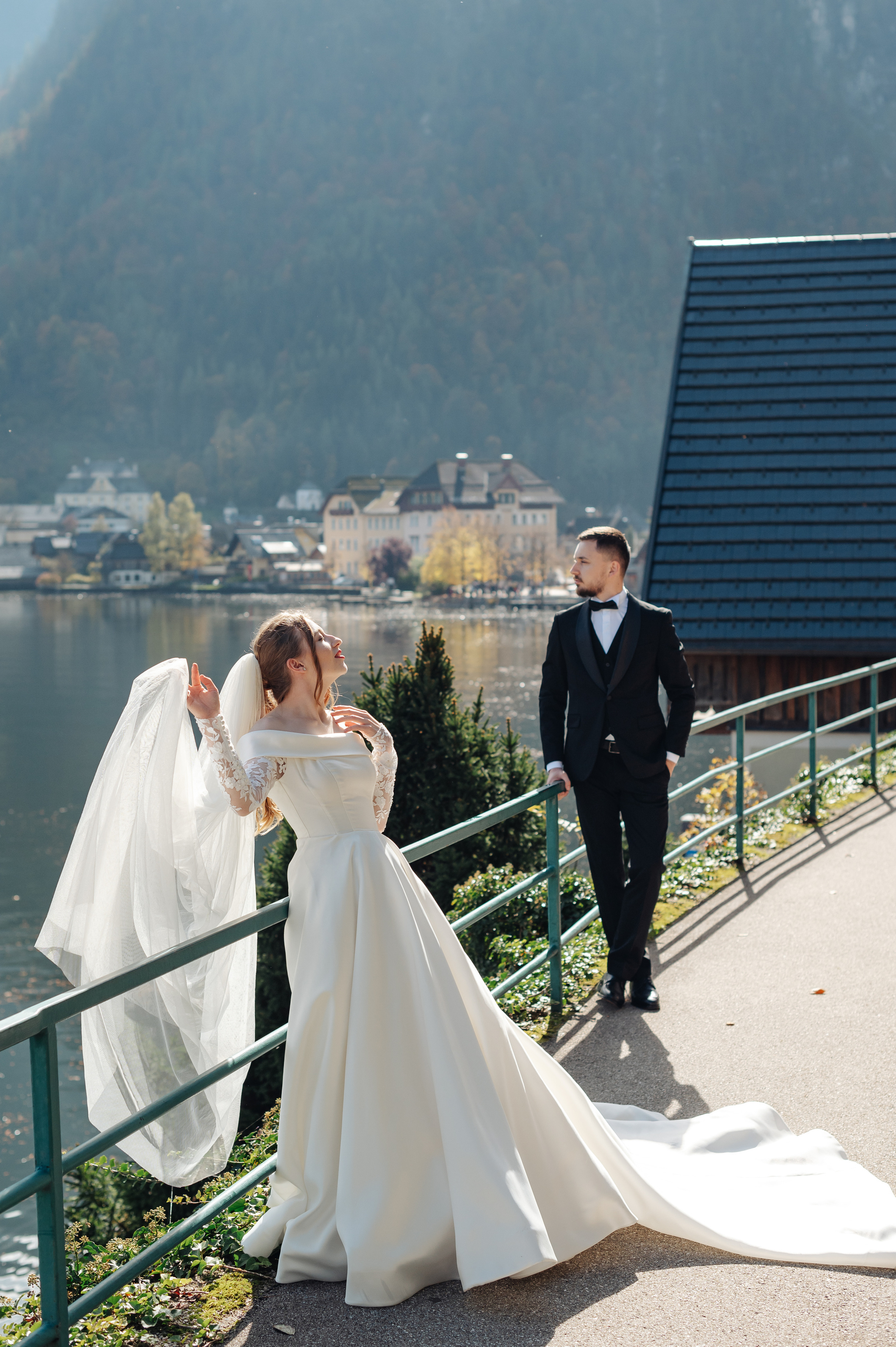 After Wedding shooting in Hallstatt, Austria
