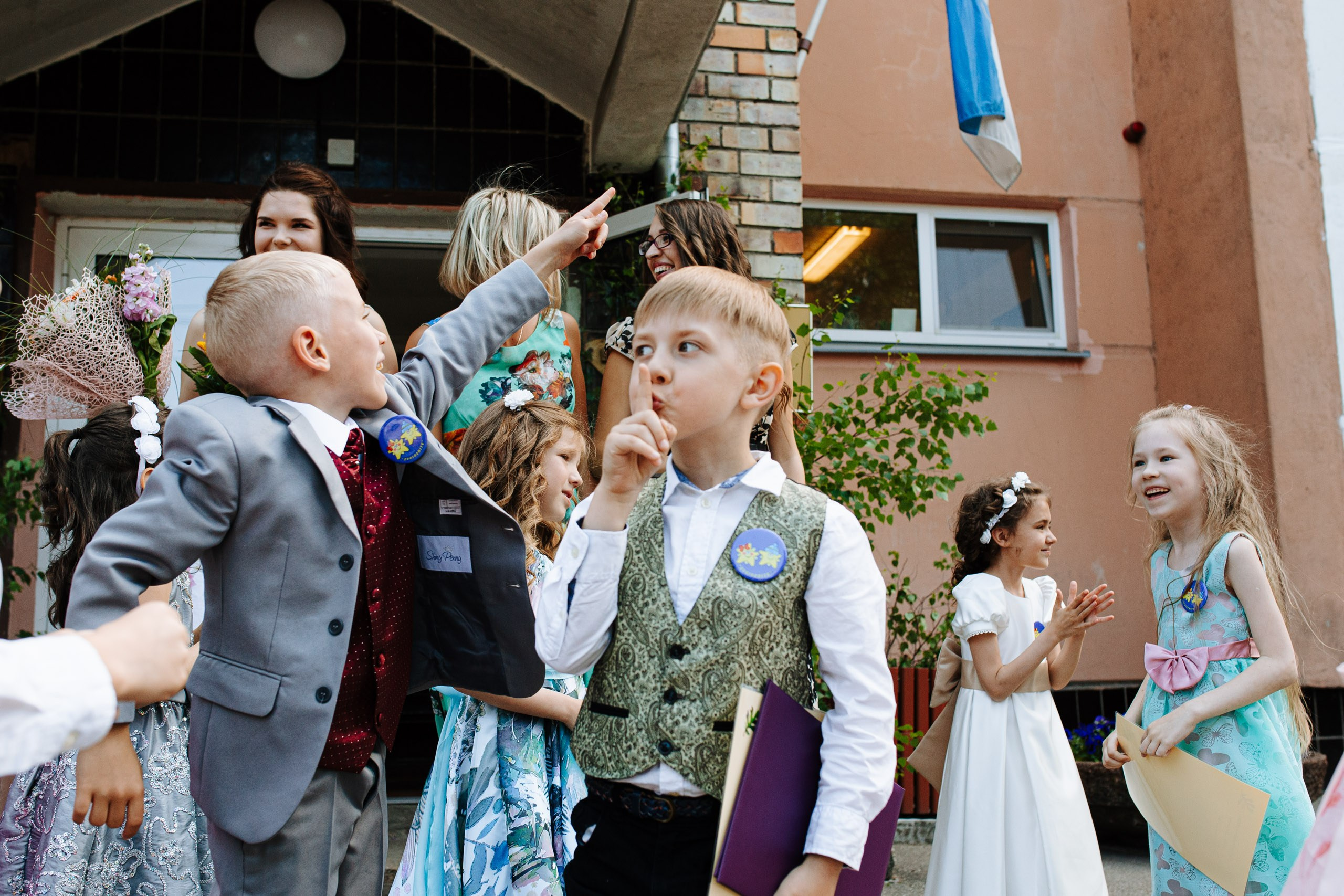 Bērnudārza izlaiduma fotografēšana