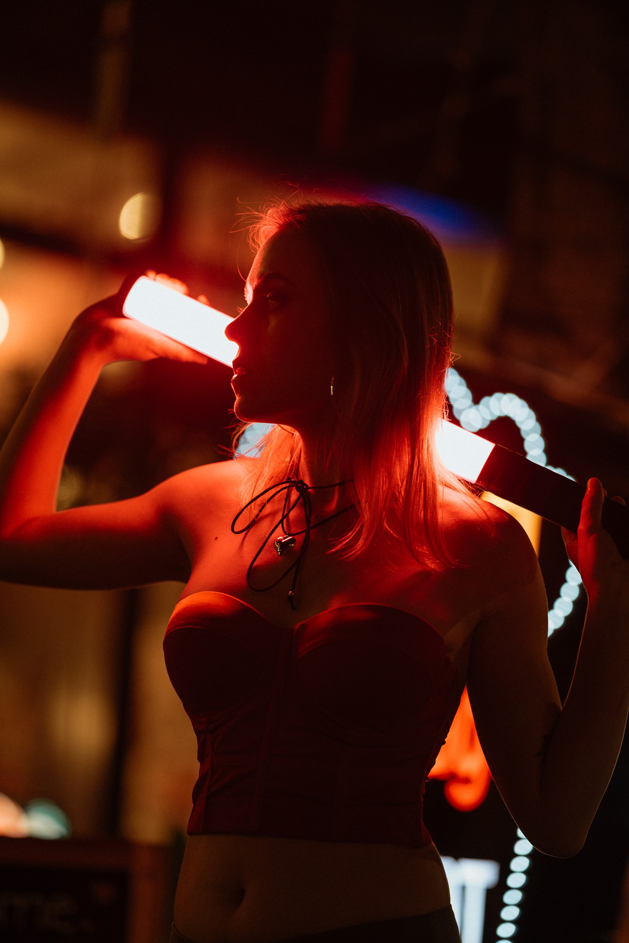 Street Shooting with color light in Da-Nang. Aesthetic & Lifestyle photographer in Da Nang, Vietnam