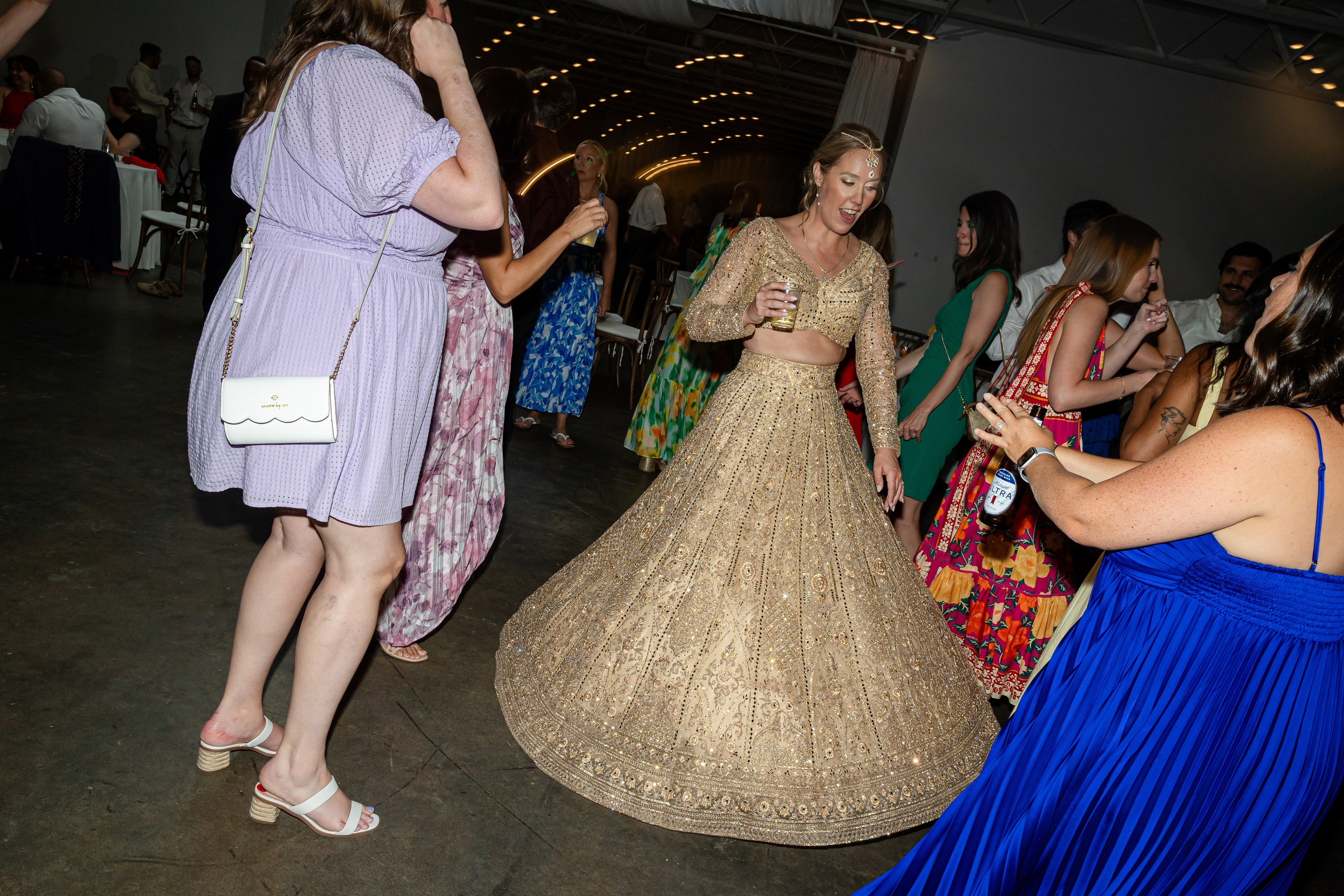 Color, Culture, and Celebration: A Vibrant Indian Fusion Wedding at The 405 in July. Wedding and portrait photography in Greenville SC