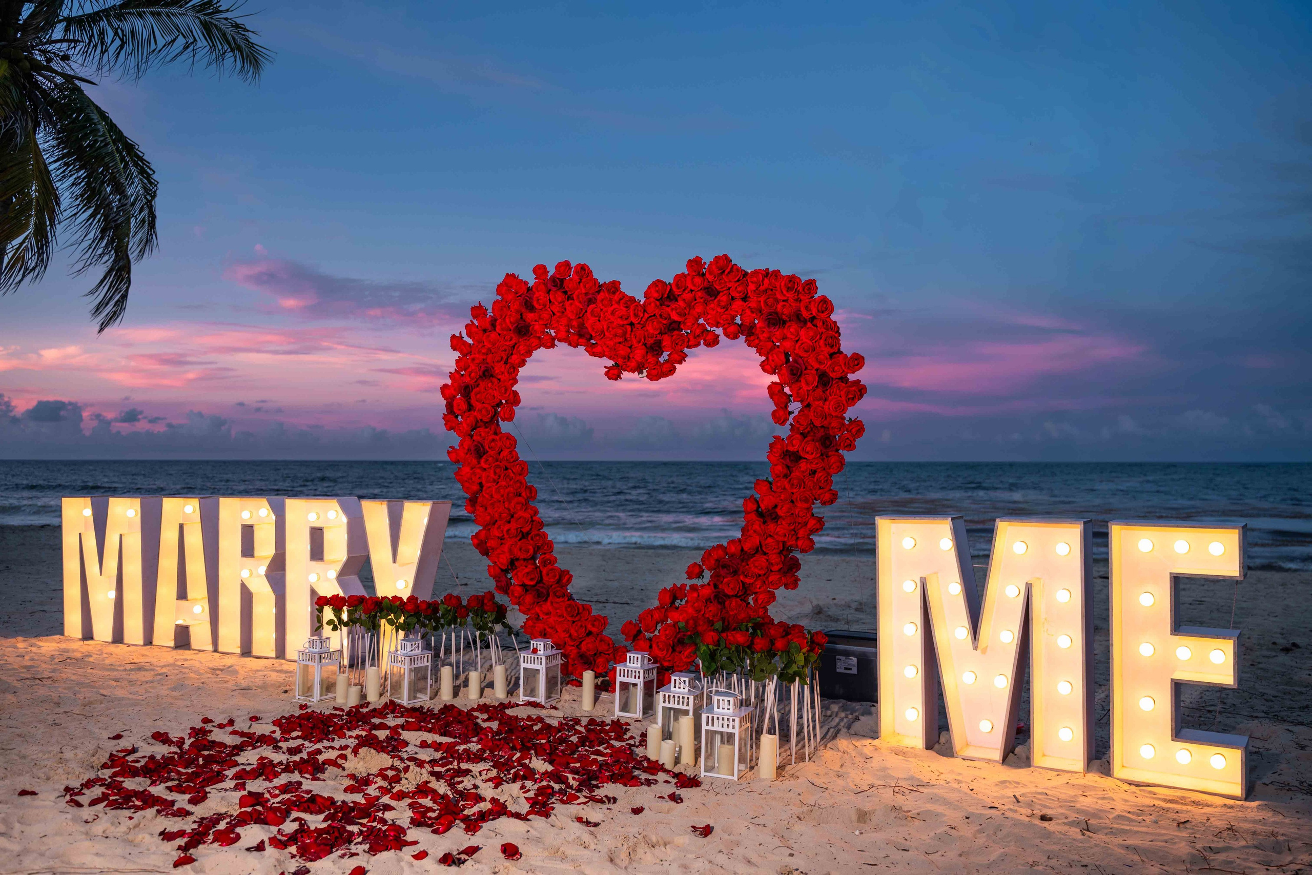Punta Cana Proposal Packages from $300 | Private Beach Proposal. Luxury Marriage Proposals & Wedding Moments in Punta Cana | Mikhail Chernov Photography