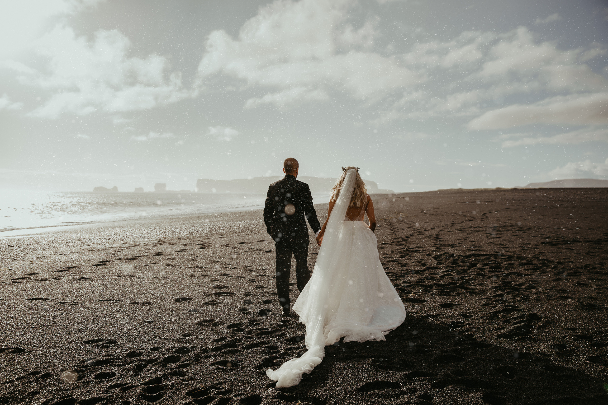 Covid elopement in Iceland. Iceland elopement photographer & videographer
