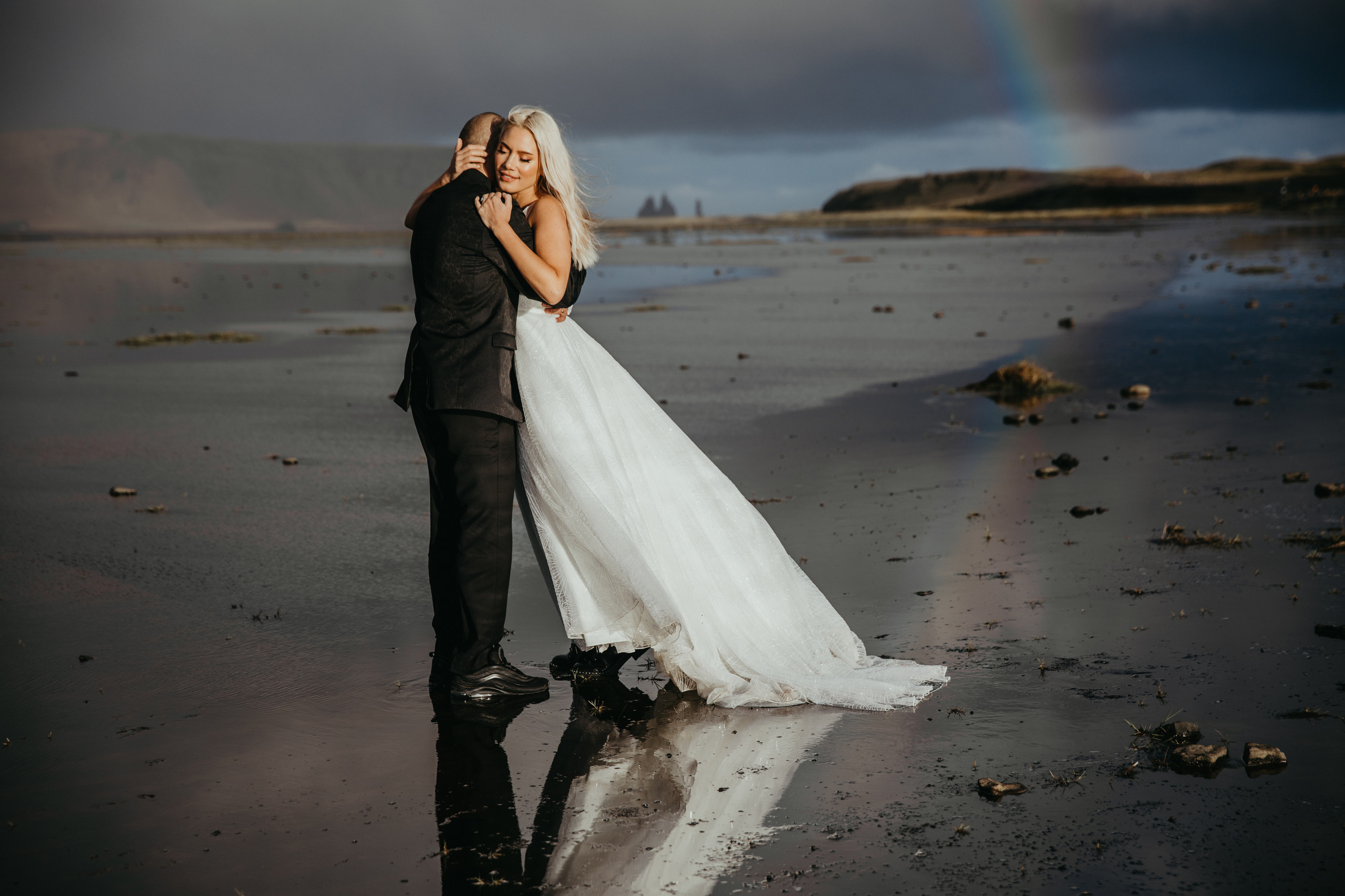 Covid elopement in Iceland. Iceland elopement photographer & videographer