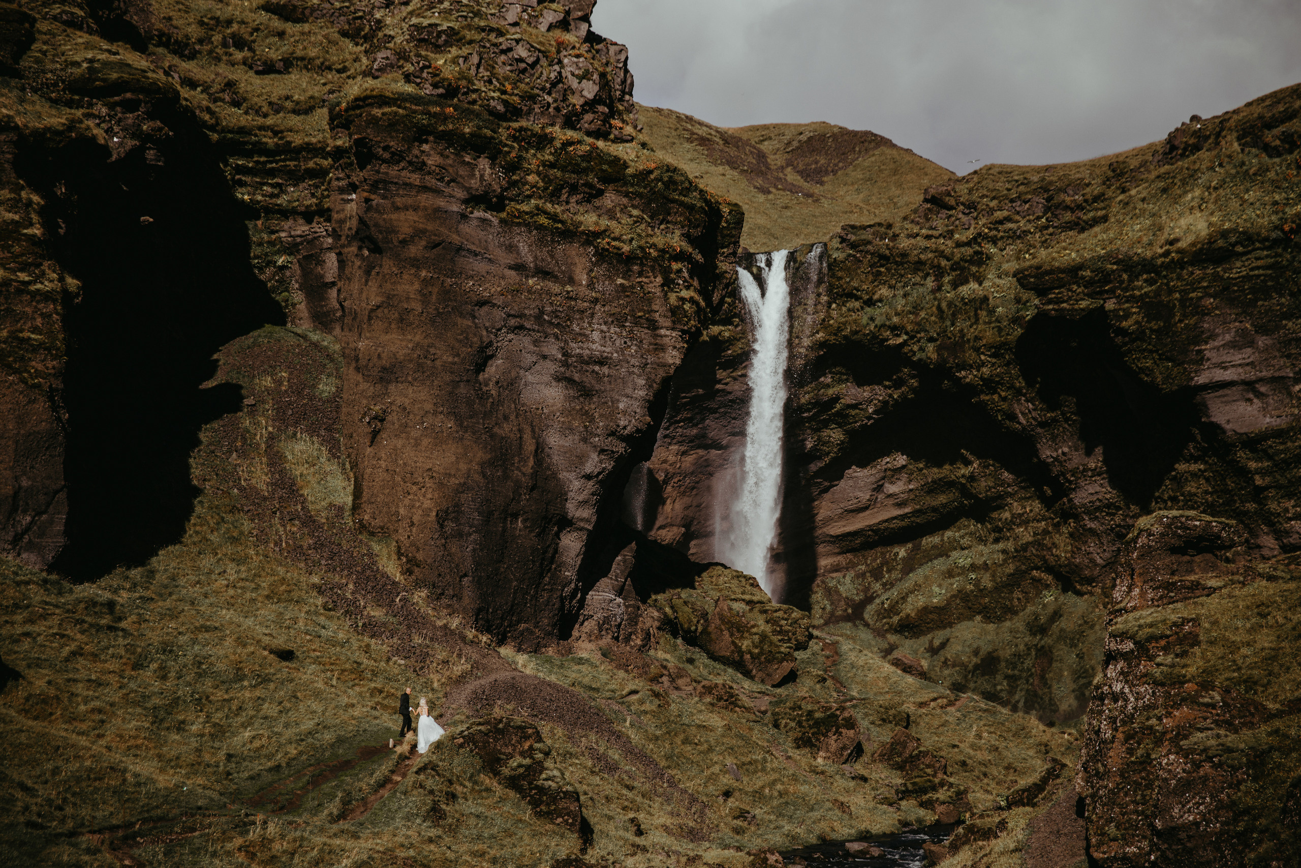 Covid elopement in Iceland. Iceland elopement photographer & videographer