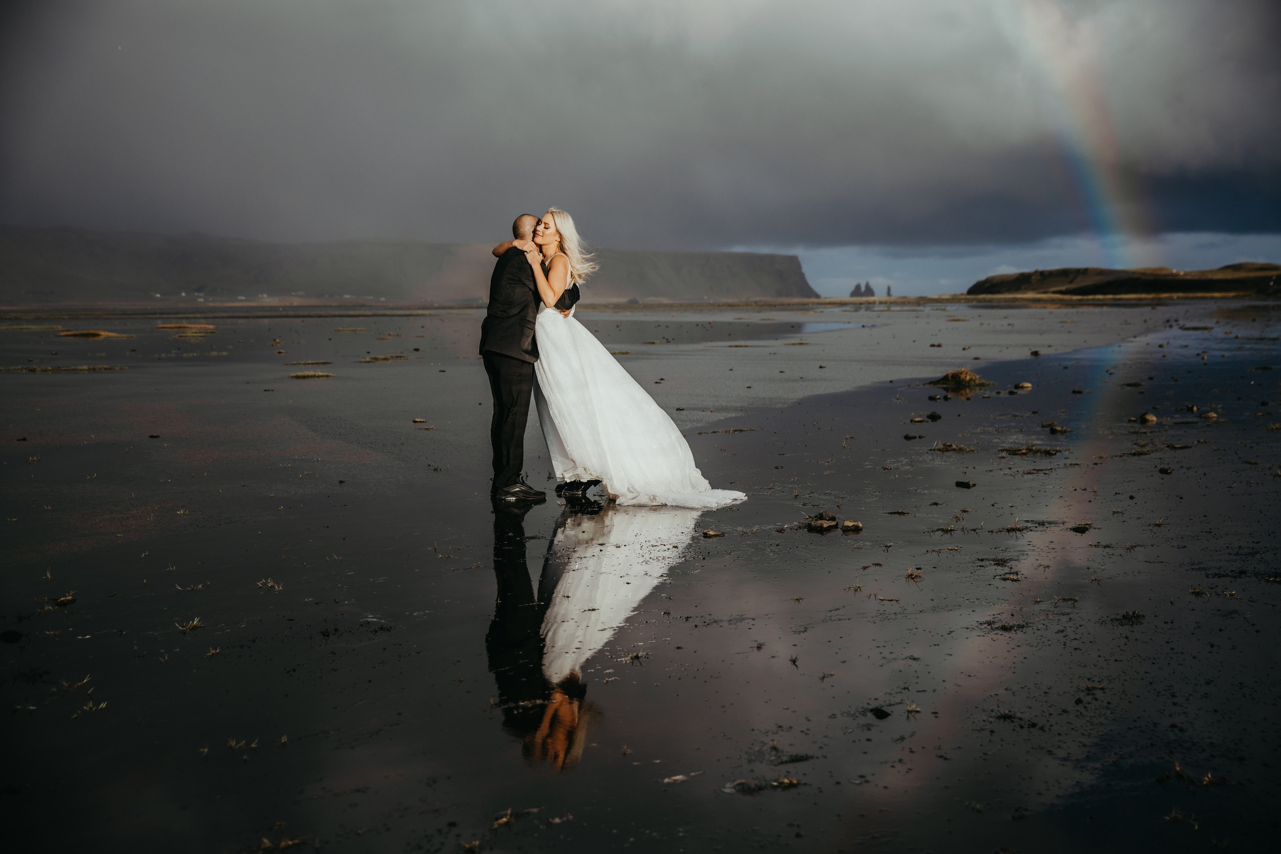 Covid elopement in Iceland. Iceland elopement photographer & videographer