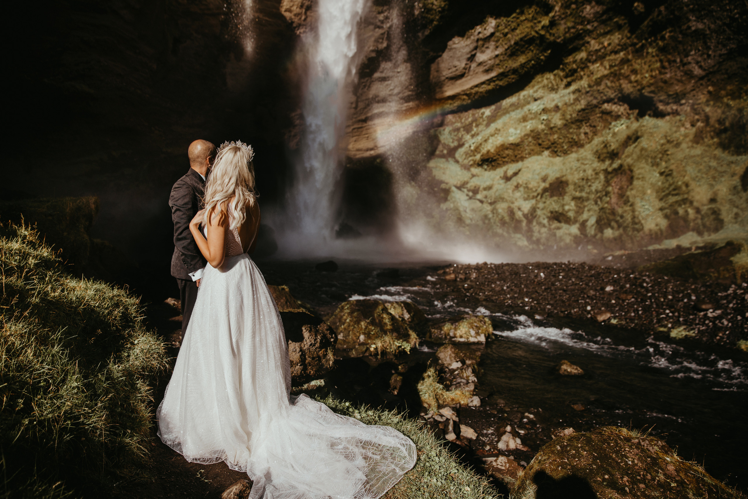 Covid elopement in Iceland. Iceland elopement photographer & videographer