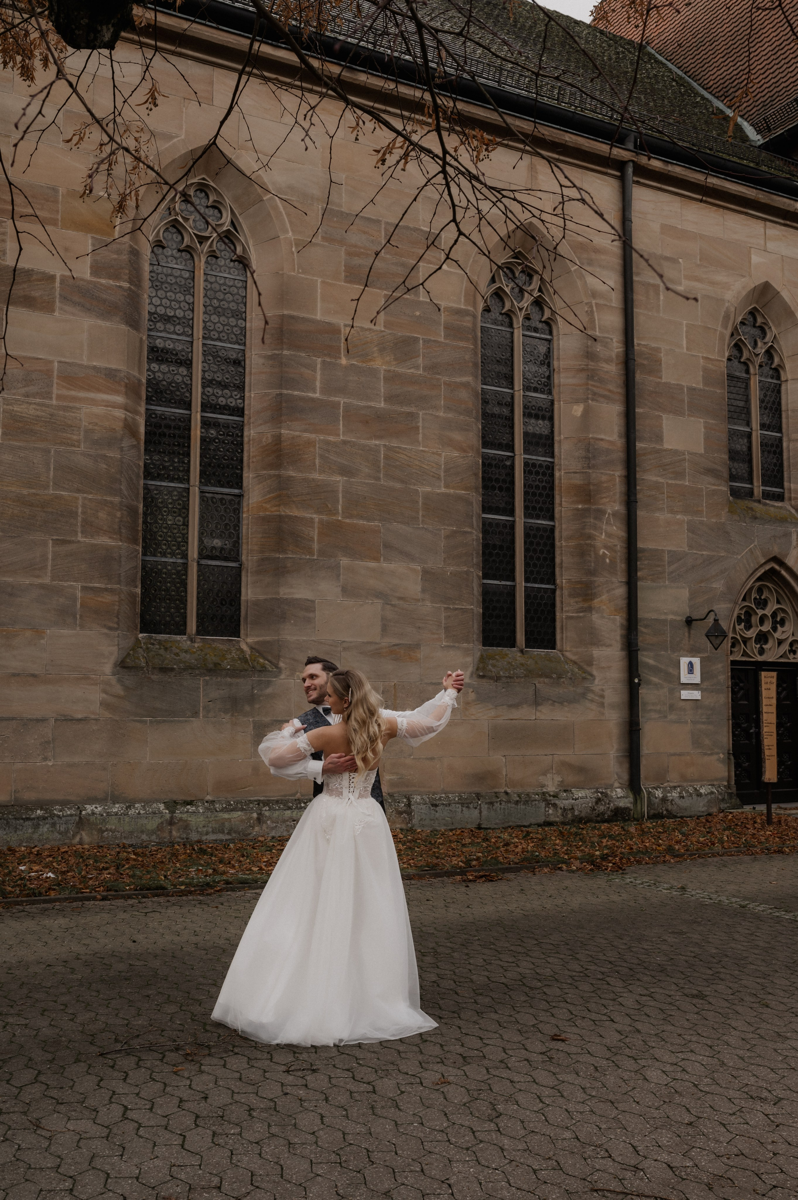 Hochzeitstanz bei der herbstliche Hochzeit in Neuendettelsau