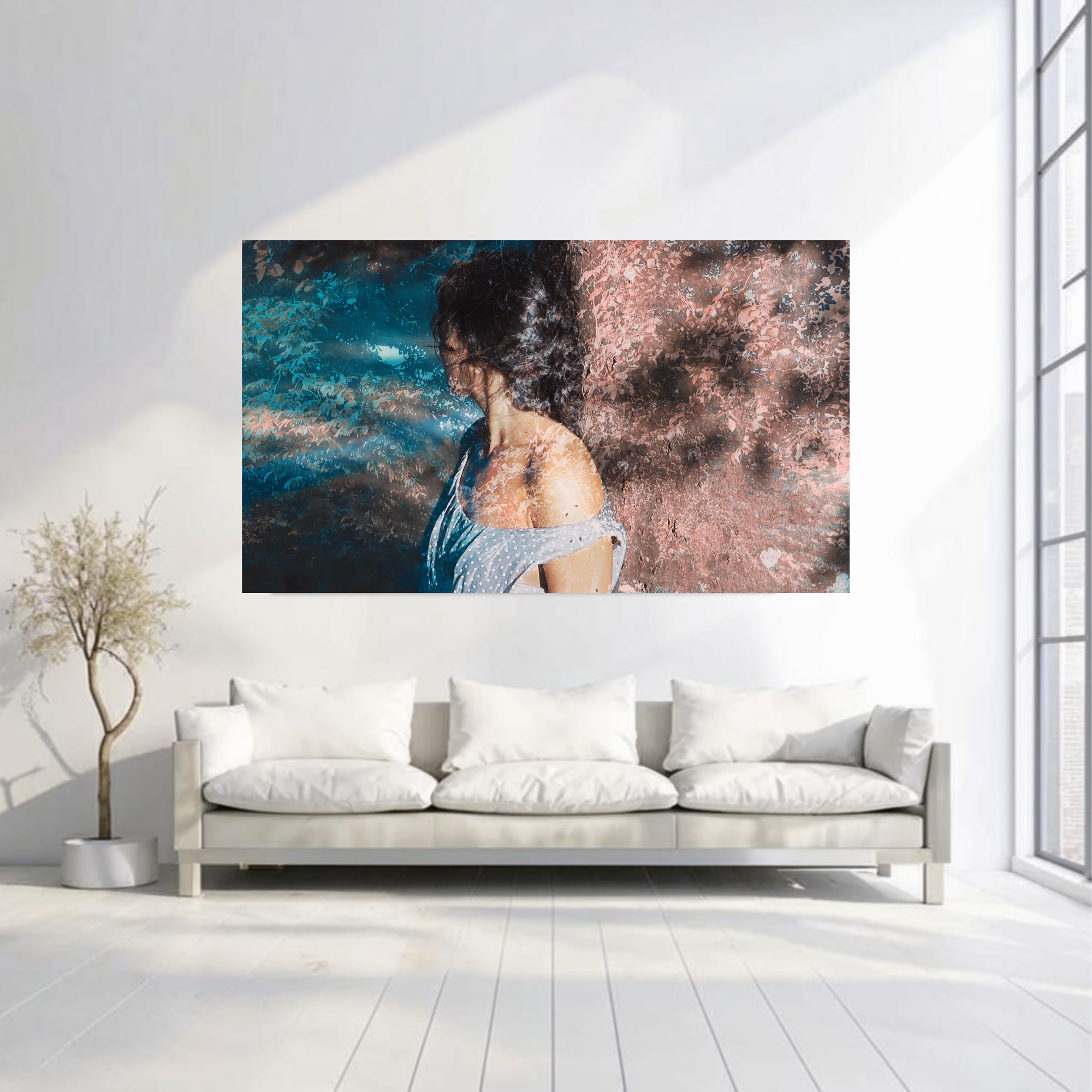 Abstract art print with layered textures and hidden emotional depth.