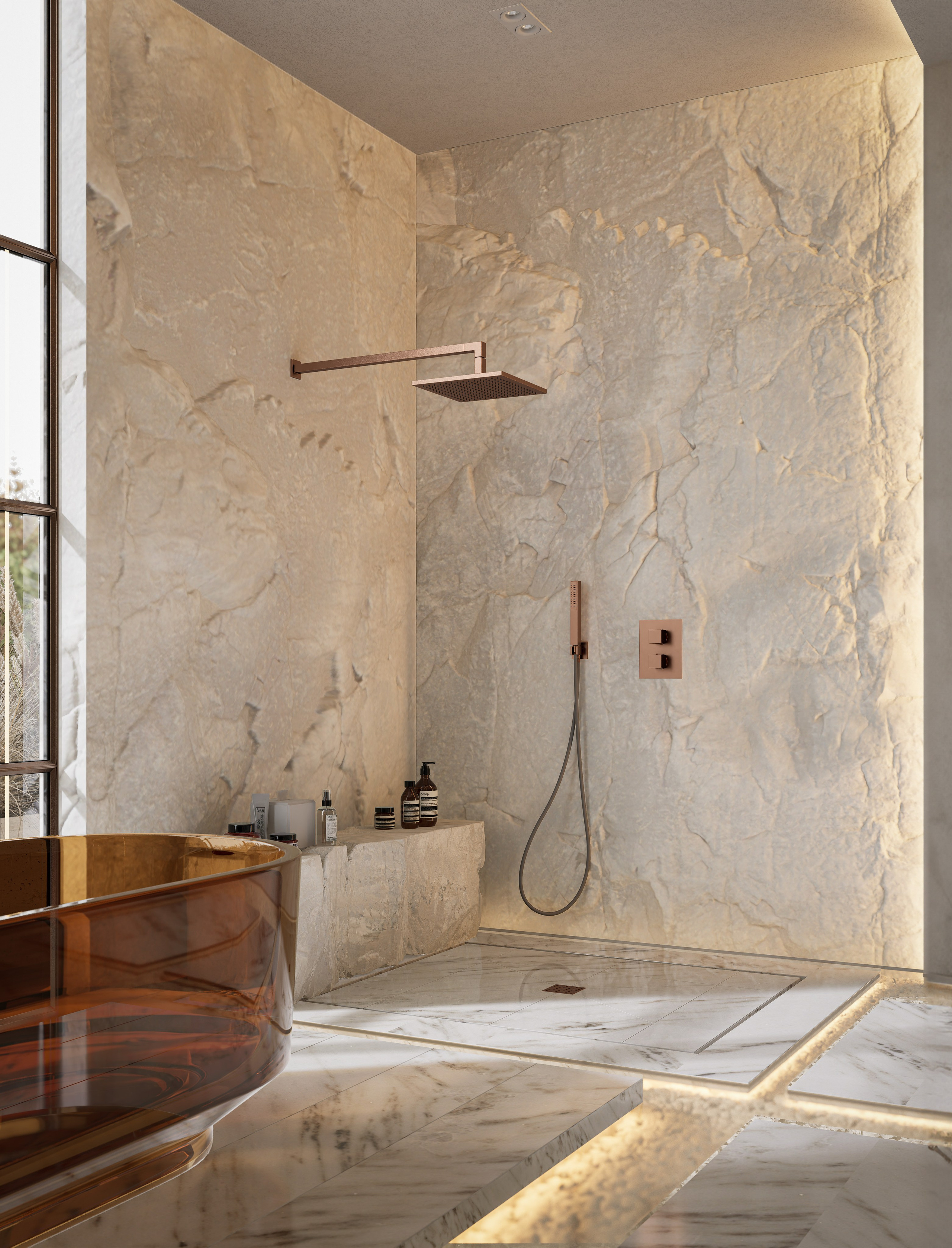 Pampas Decor-Inspired Bathroom. Liana Hasratyan | Architectural and Interior Design