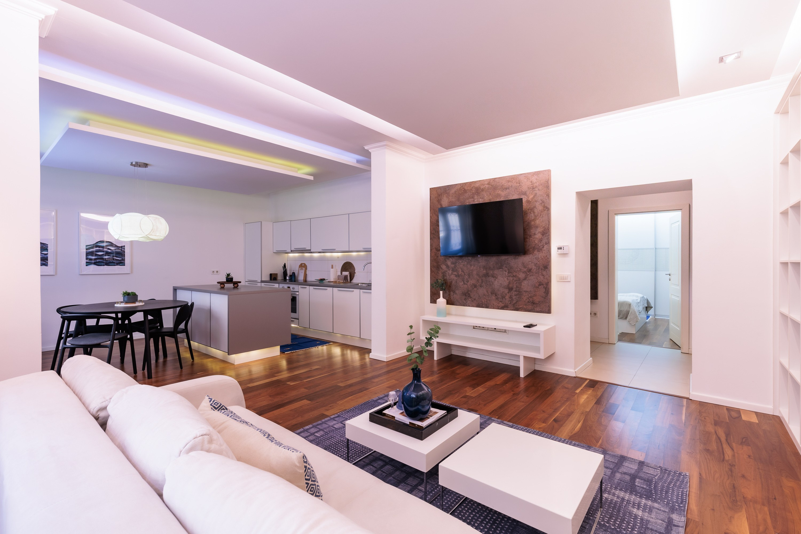 fotografija interijera Sarajevo moderan apartman dnevni boravak svjetlo dizajn