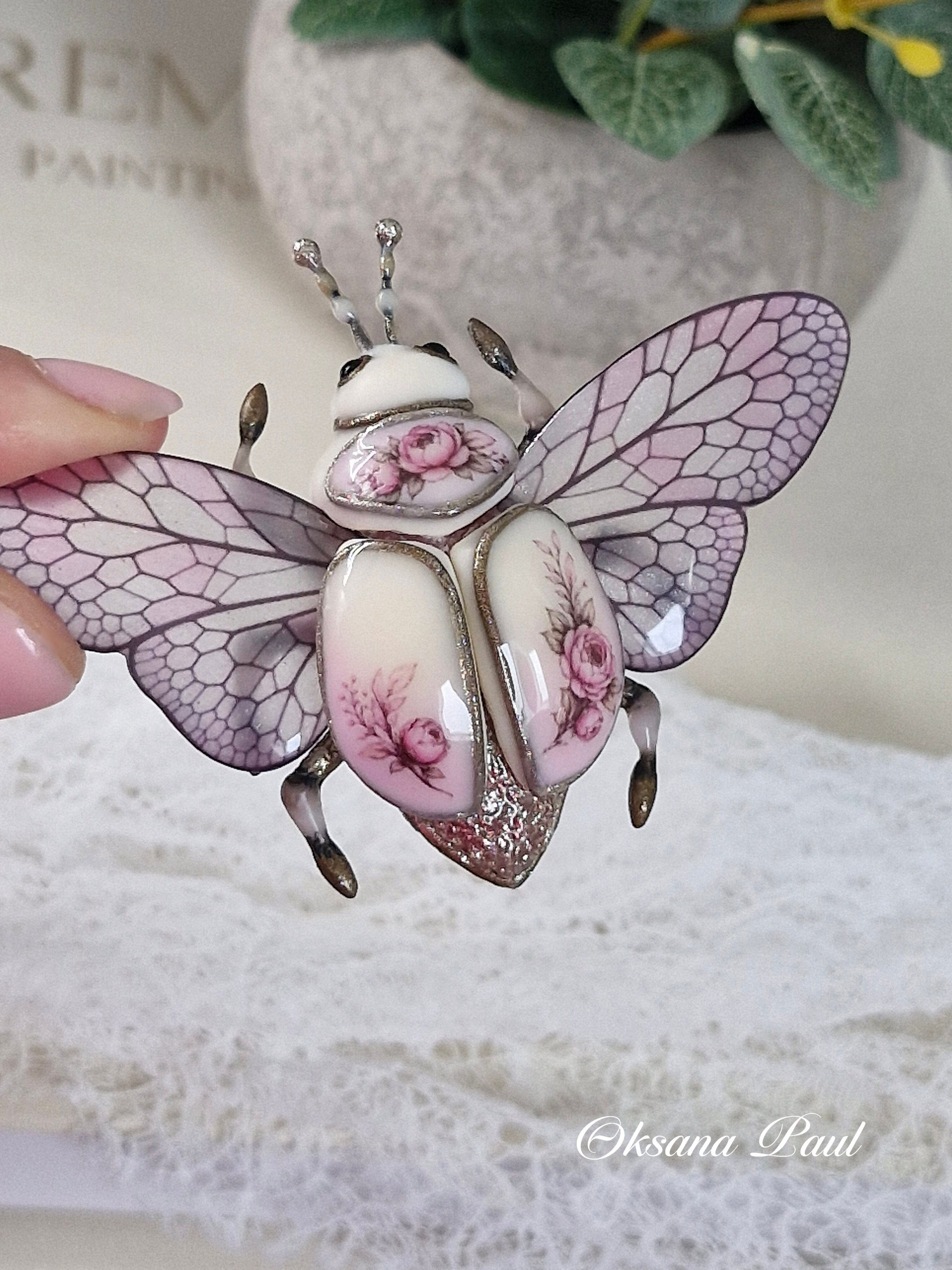 Броши-жуки / Insekten-Broschen ➜. Oksana Paul-Gardinen-Design Oksana Paul ✧ Art of Gardinen & Textile Design ✧ Polymer Clay Art & Handmade Creatures