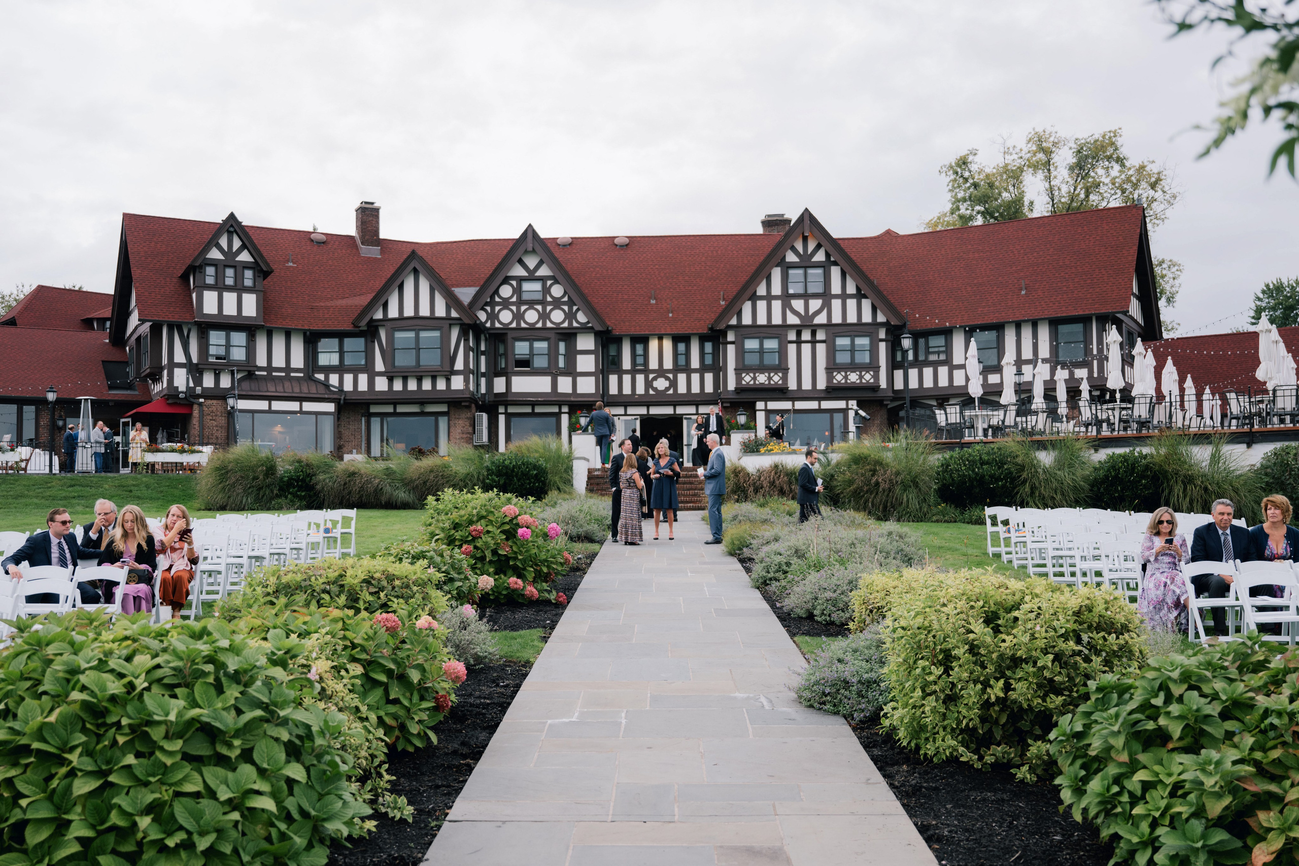 a wedding ceremony at the inn at the springs