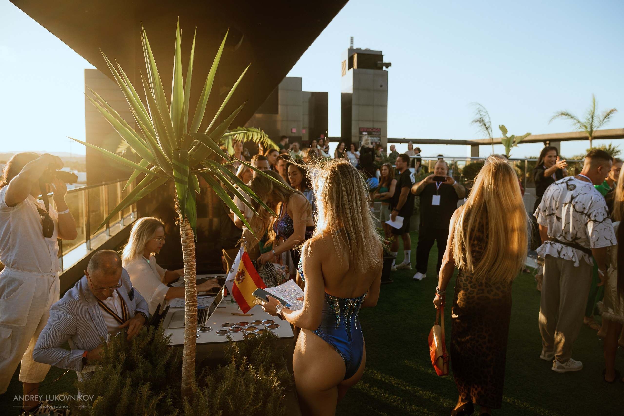 Photoshoot of the IFBB Miss Fit Model Europe 2024 registration in Torrevieja