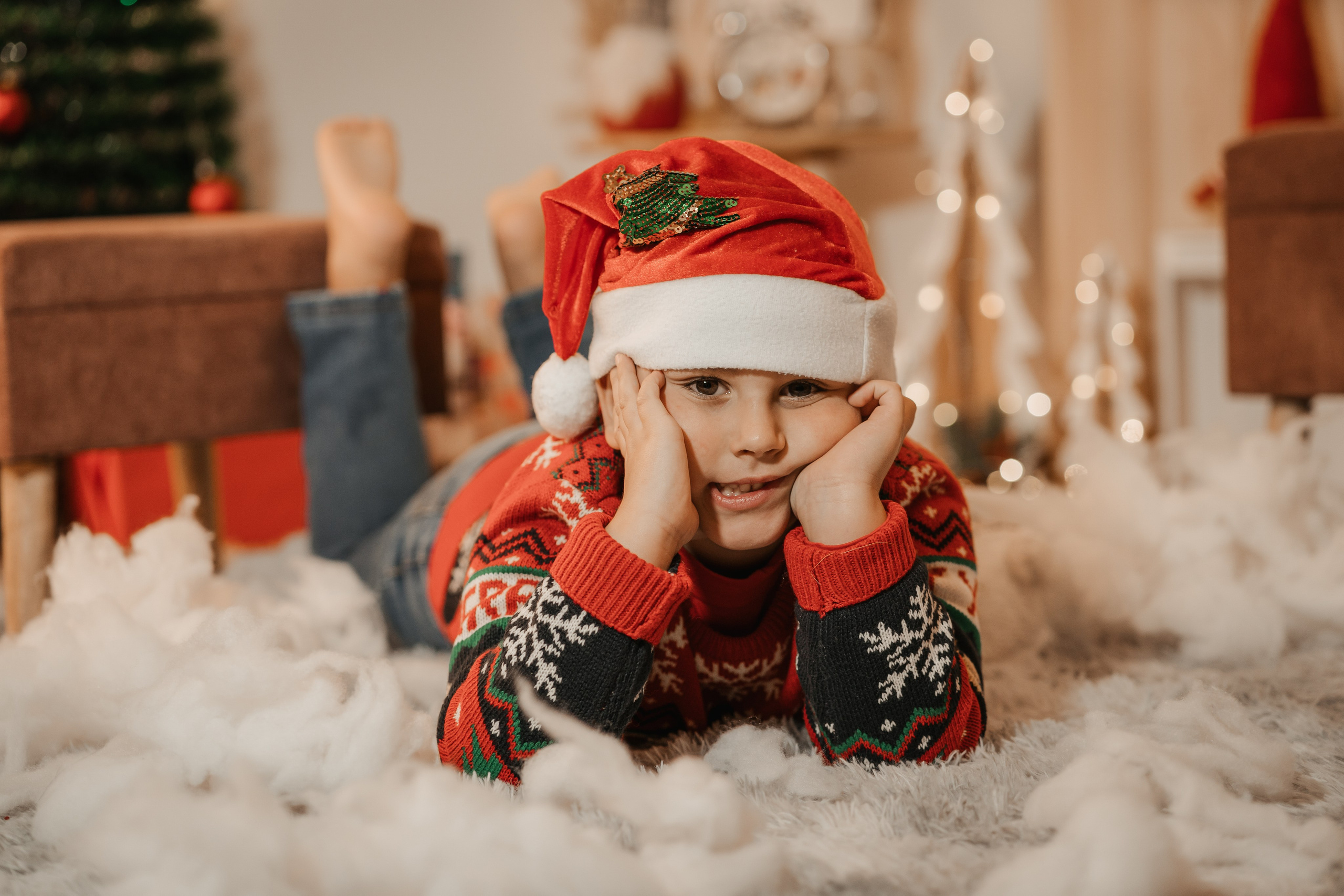 Mini sessione natalizia 2025 bambini Pomezia