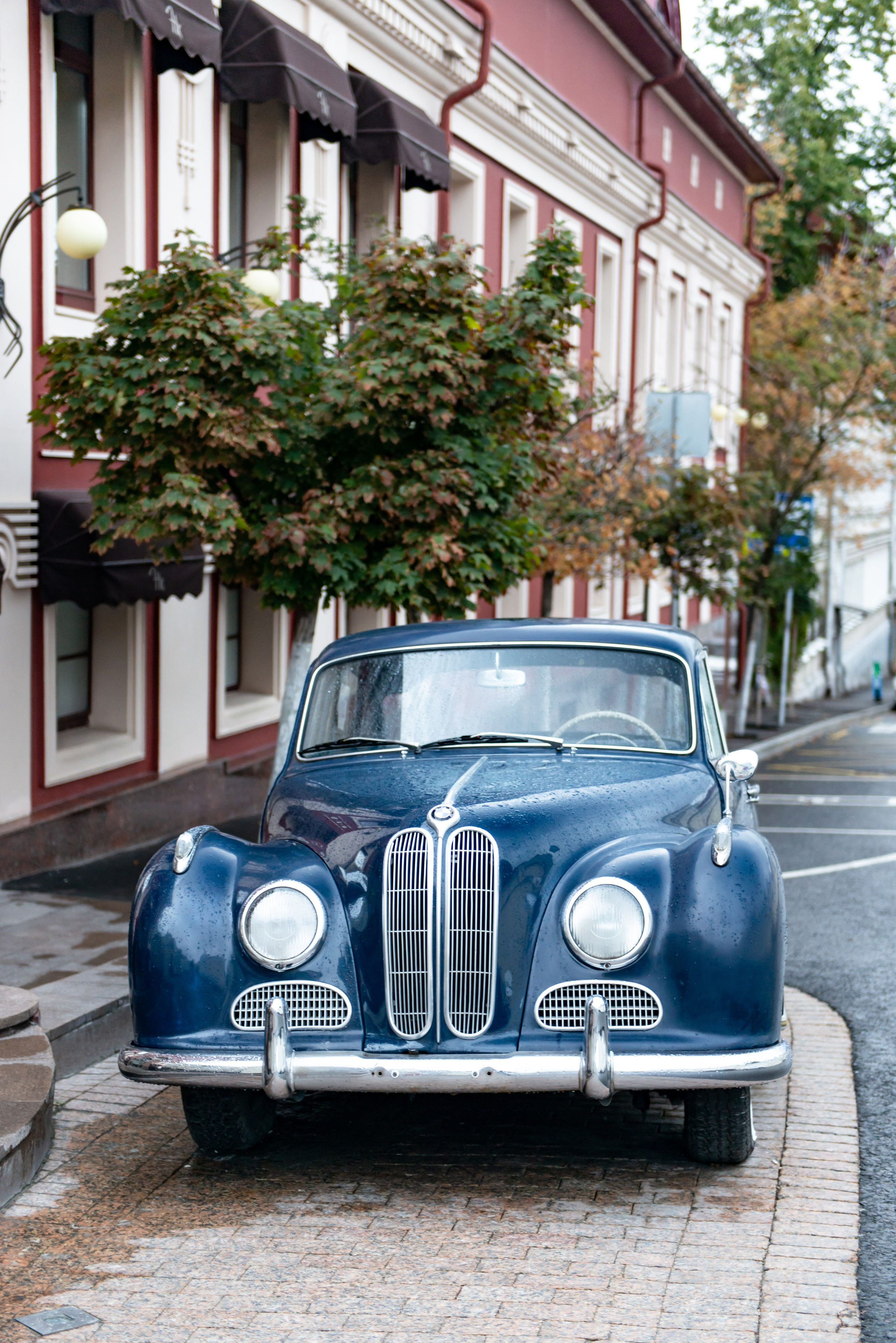 Красивая BMW 501 у ресторана Ноев Ковчег в Москве. ФОТОГРАФ МЕКСИКА КИНТАНА-РОО