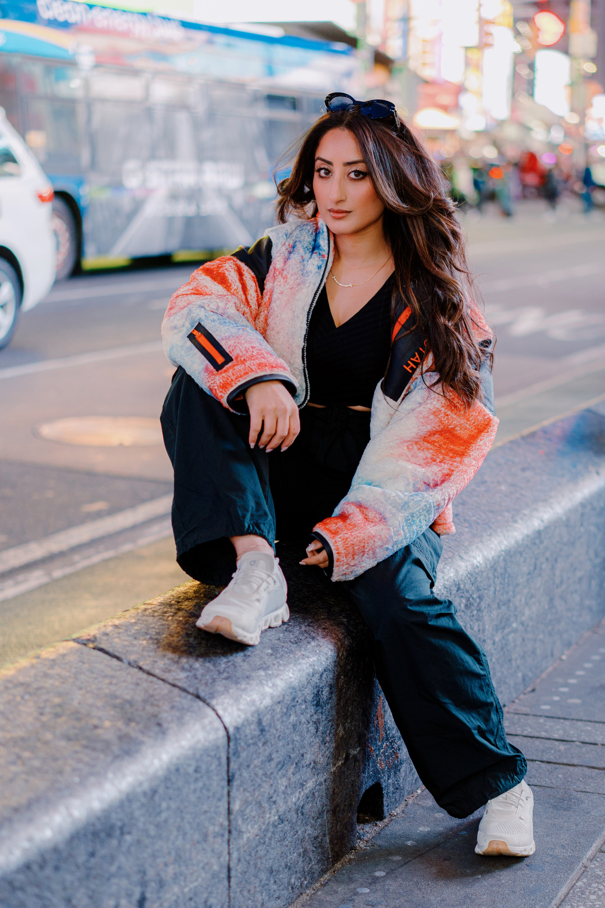 Times Square Night Portrait Photography | NYC Professional Photos. Videographer and photographer in New York // MAKAROV.VIDEO