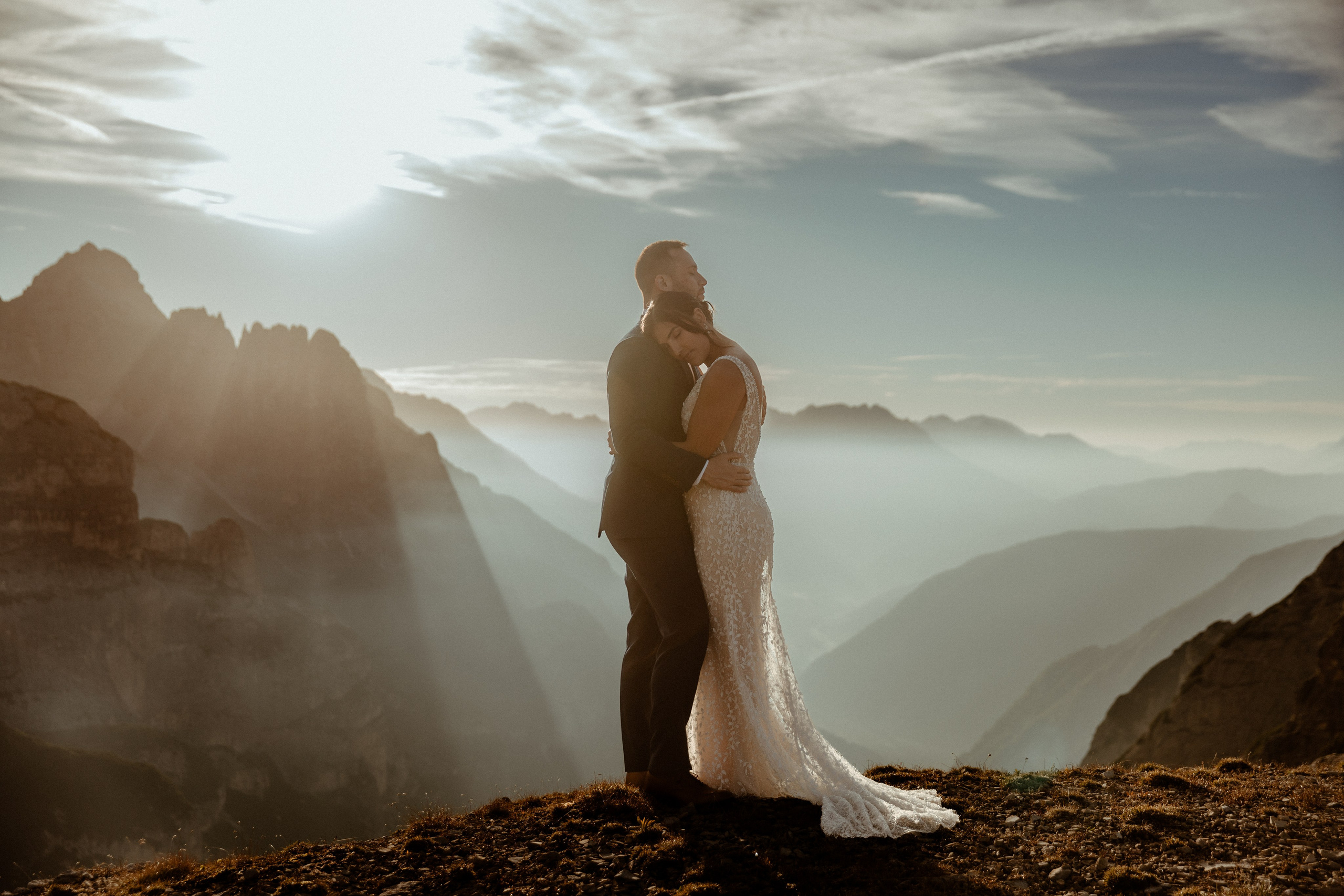 Scenic Dolomites Elopement. Iceland elopement photographer & videographer