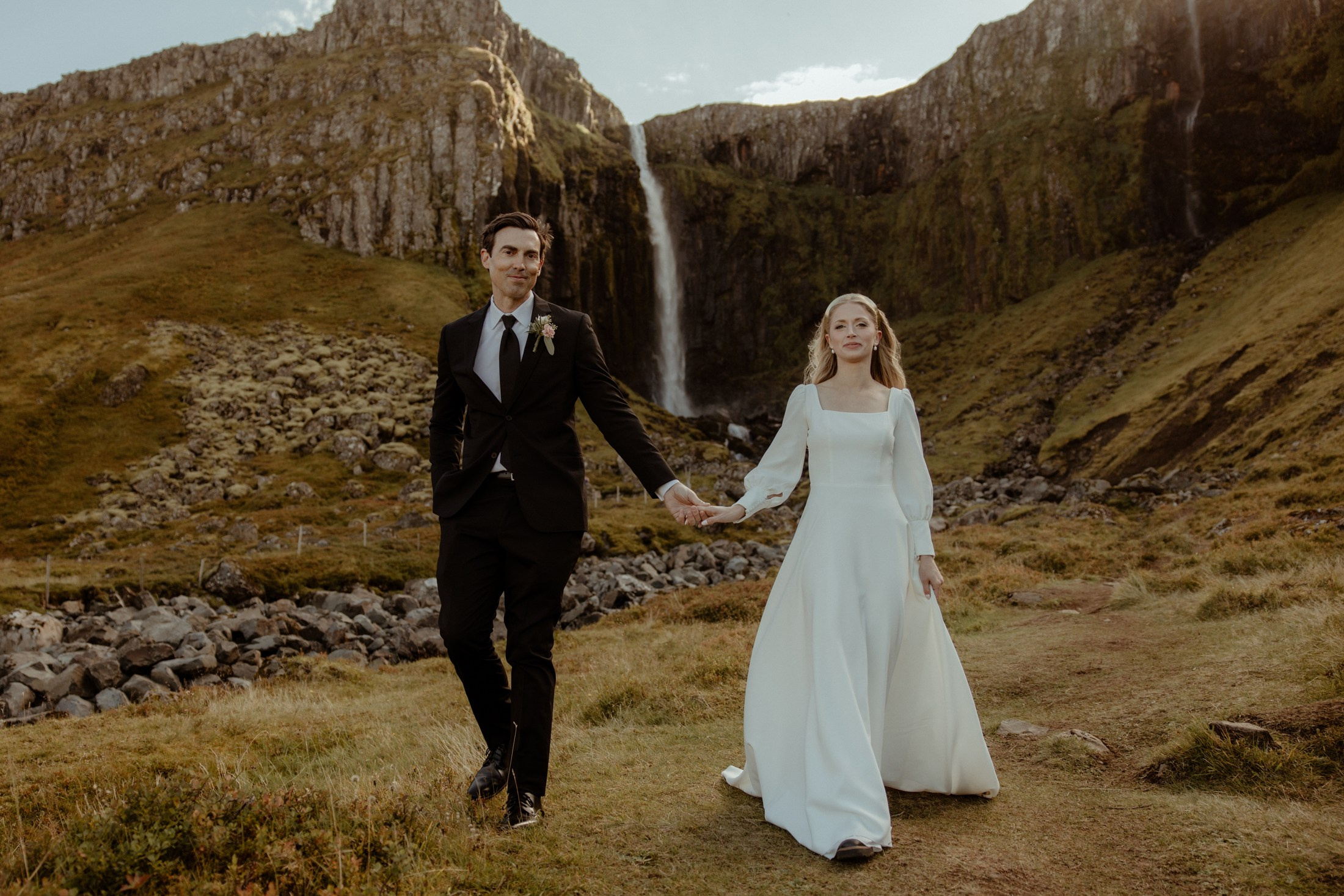 Iceland elopement at Budir Black Church | Snæfellsnes wedding by Iceland elopement photographer & videographer. Iceland elopement photographer & videographer