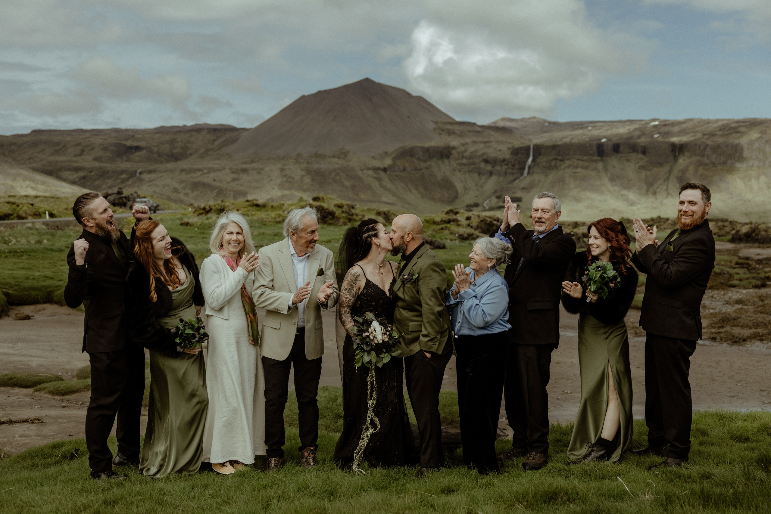 Viking inspired secret elopement in Iceland — wedding in Budir. Iceland elopement photographer & videographer