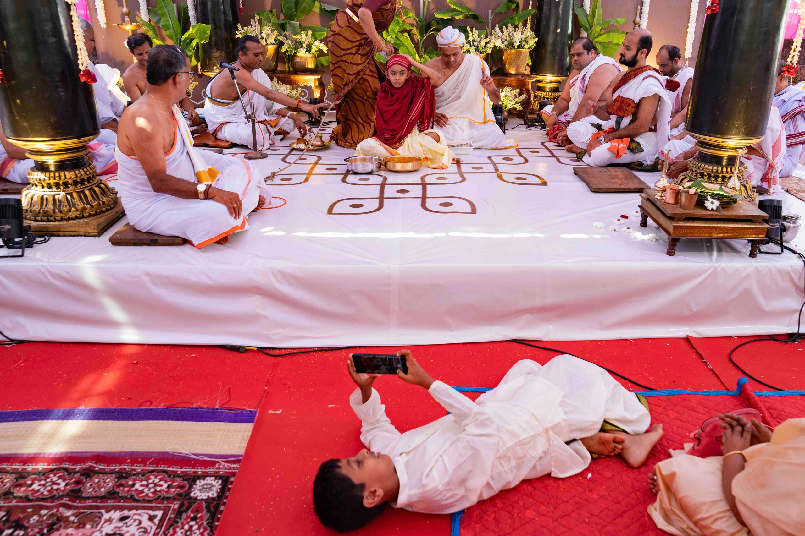 Every corner, all at once — Samanyu’s Upanayana. Documentary Wedding Photo & Film Studio | Truly Yours