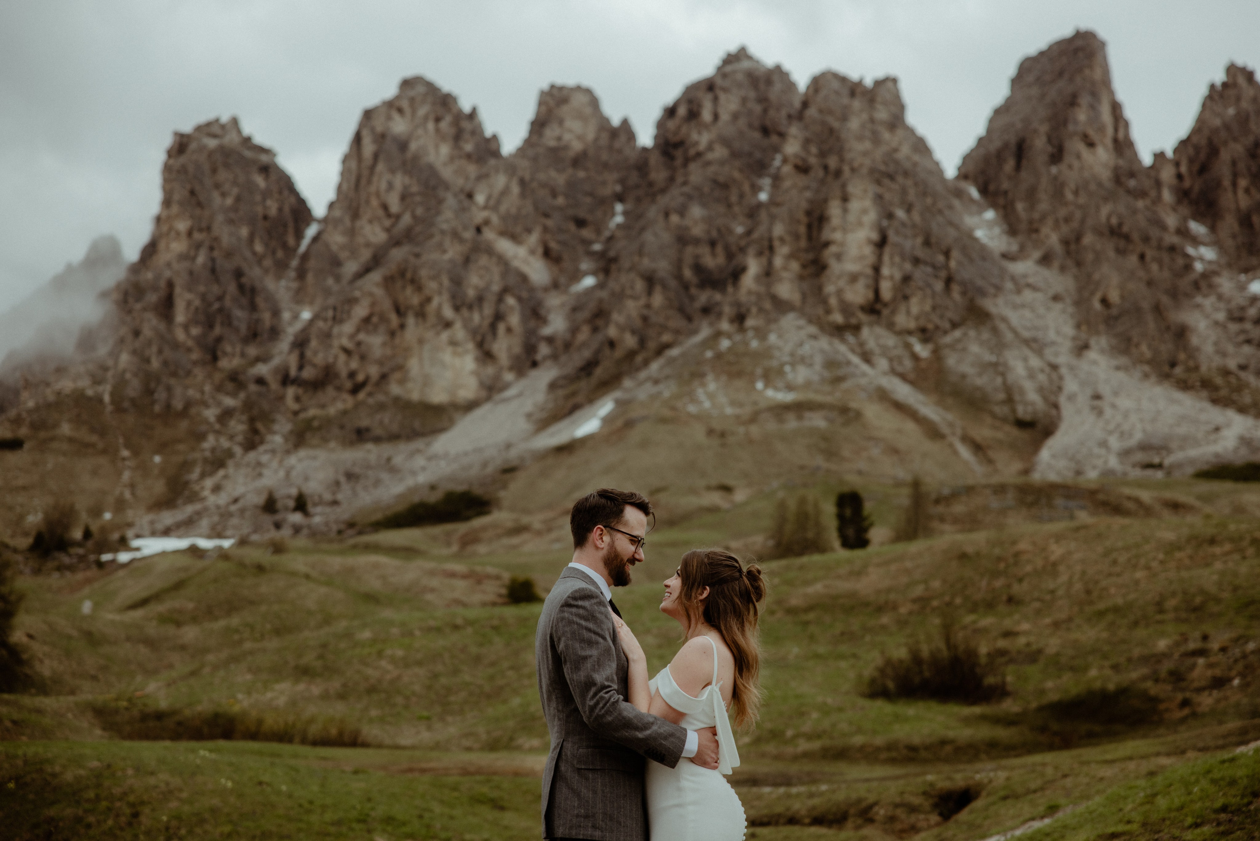 Dreamy elopement in Dolomites. Iceland elopement photographer & videographer